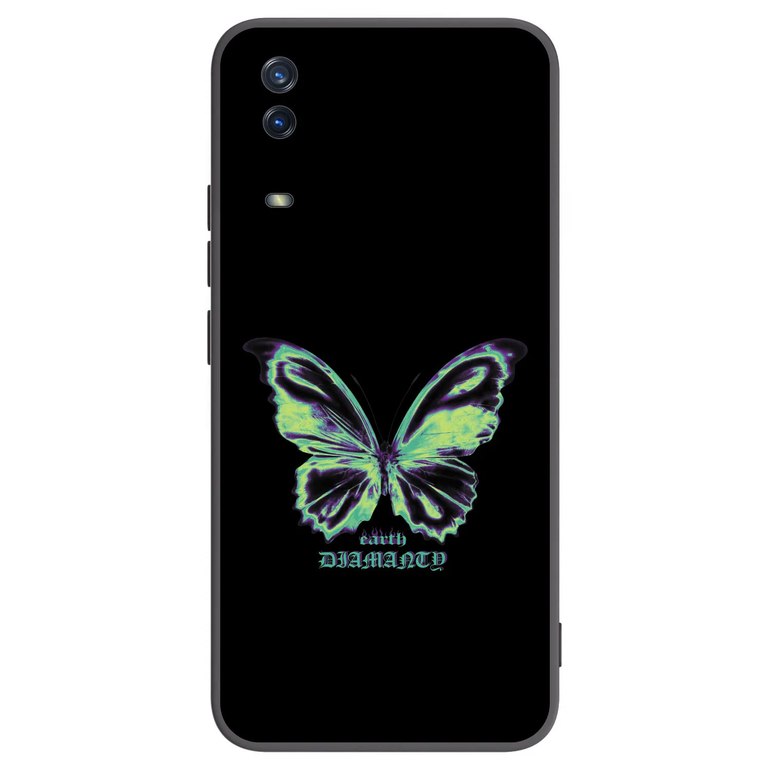 Picasee fekete szilikon tok az alábbi mobiltelefonokra Vivo Y11s - Diamanty Blue