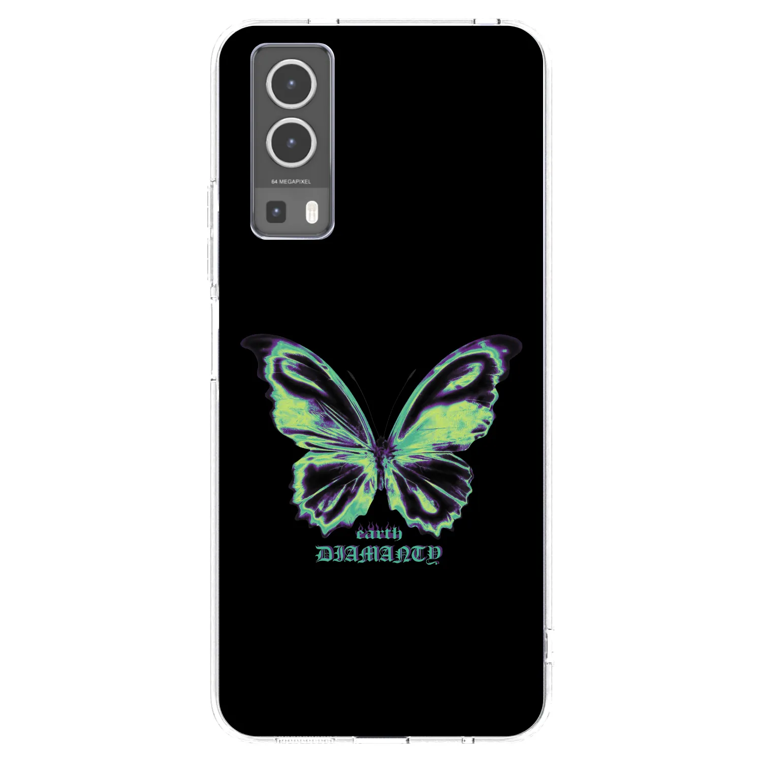Picasee átlátszó szilikon tok az alábbi mobiltelefonokra Vivo Y72 5G - Diamanty Blue