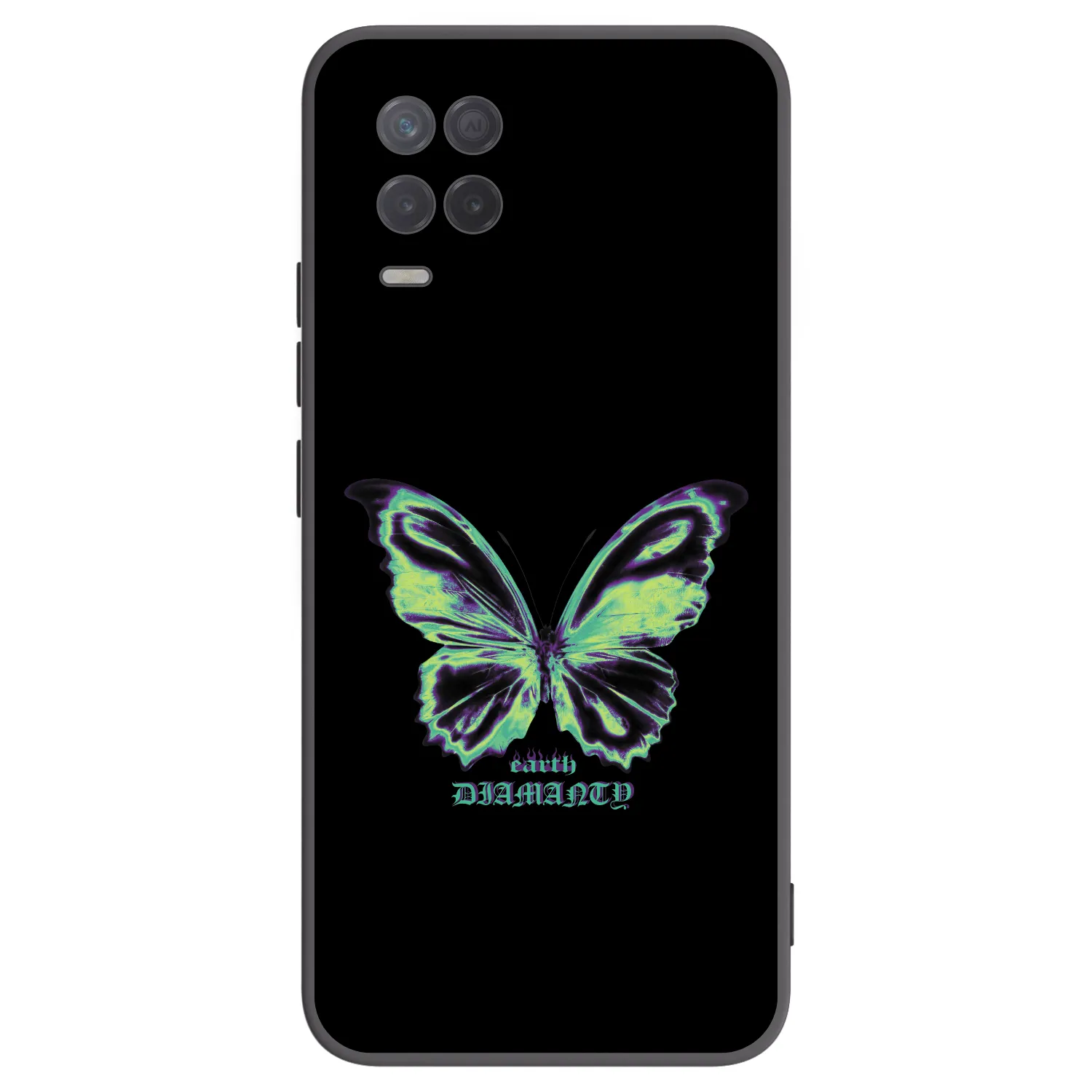 Picasee fekete szilikon tok az alábbi mobiltelefonokra Realme 8 5G - Diamanty Blue