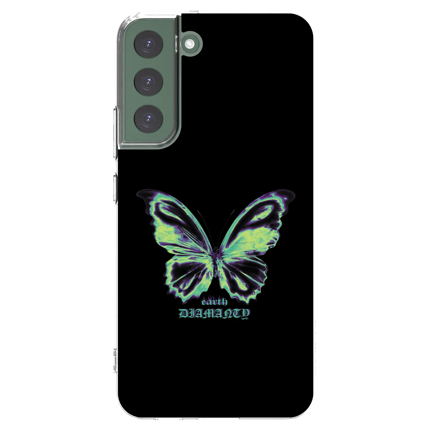 Picasee átlátszó szilikon tok az alábbi mobiltelefonokra Samsung Galaxy S22+ 5G - Diamanty Blue