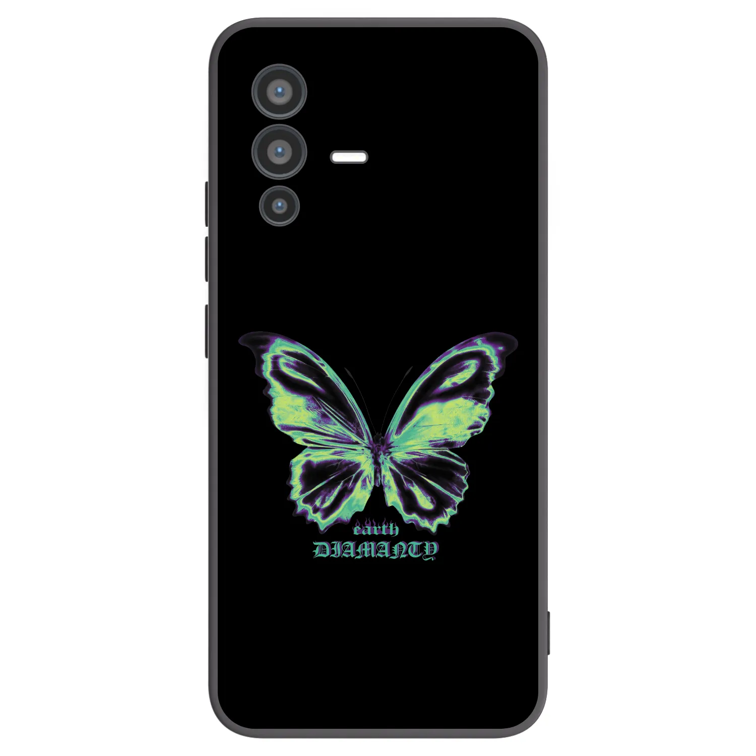 Picasee fekete szilikon tok az alábbi mobiltelefonokra Vivo V23 5G - Diamanty Blue
