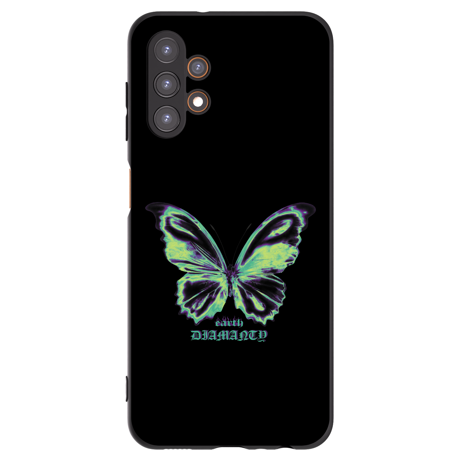 Picasee fekete szilikon tok az alábbi mobiltelefonokra Samsung Galaxy A13 4G A135 - Diamanty Blue
