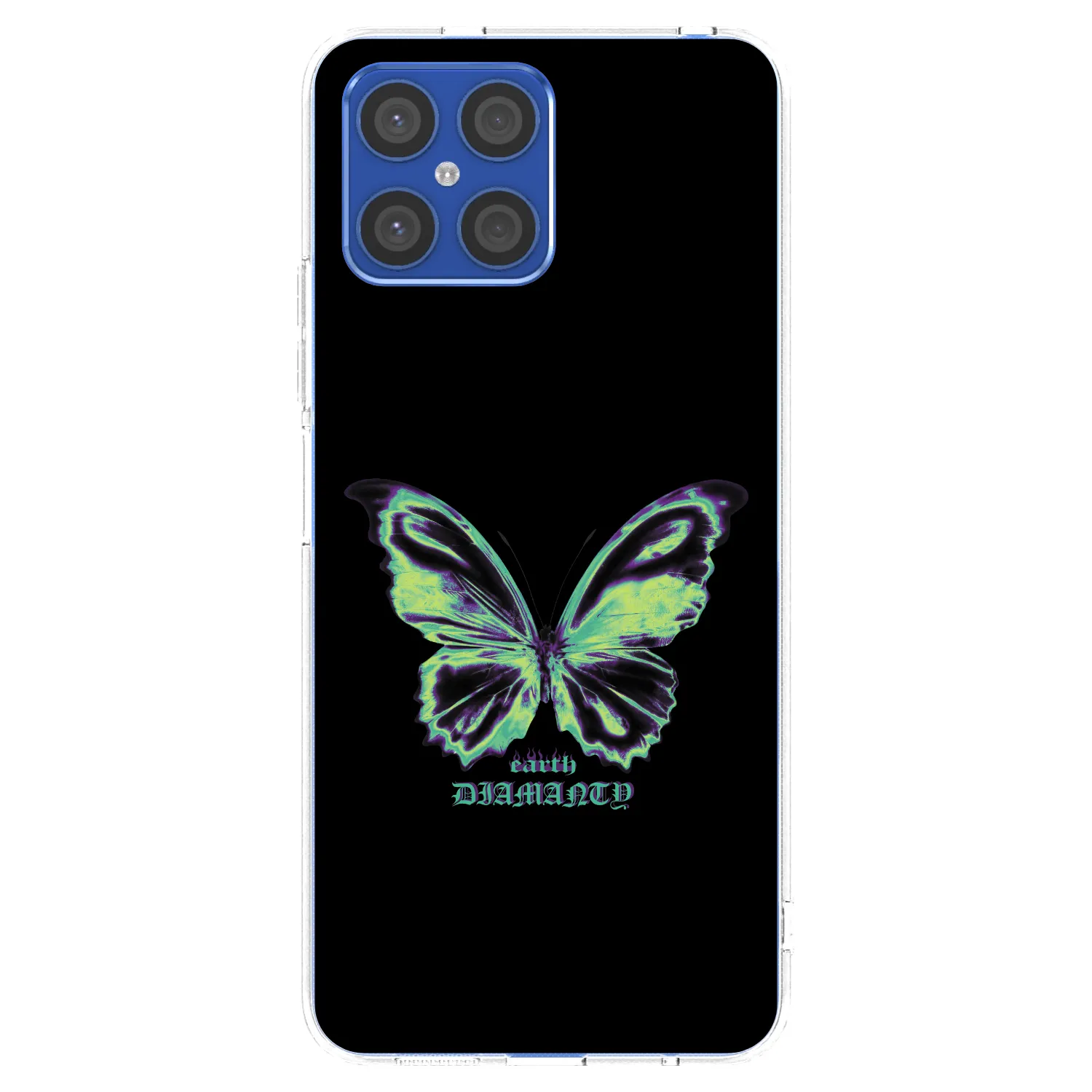 Picasee átlátszó szilikon tok az alábbi mobiltelefonokra Honor X8 4G - Diamanty Blue
