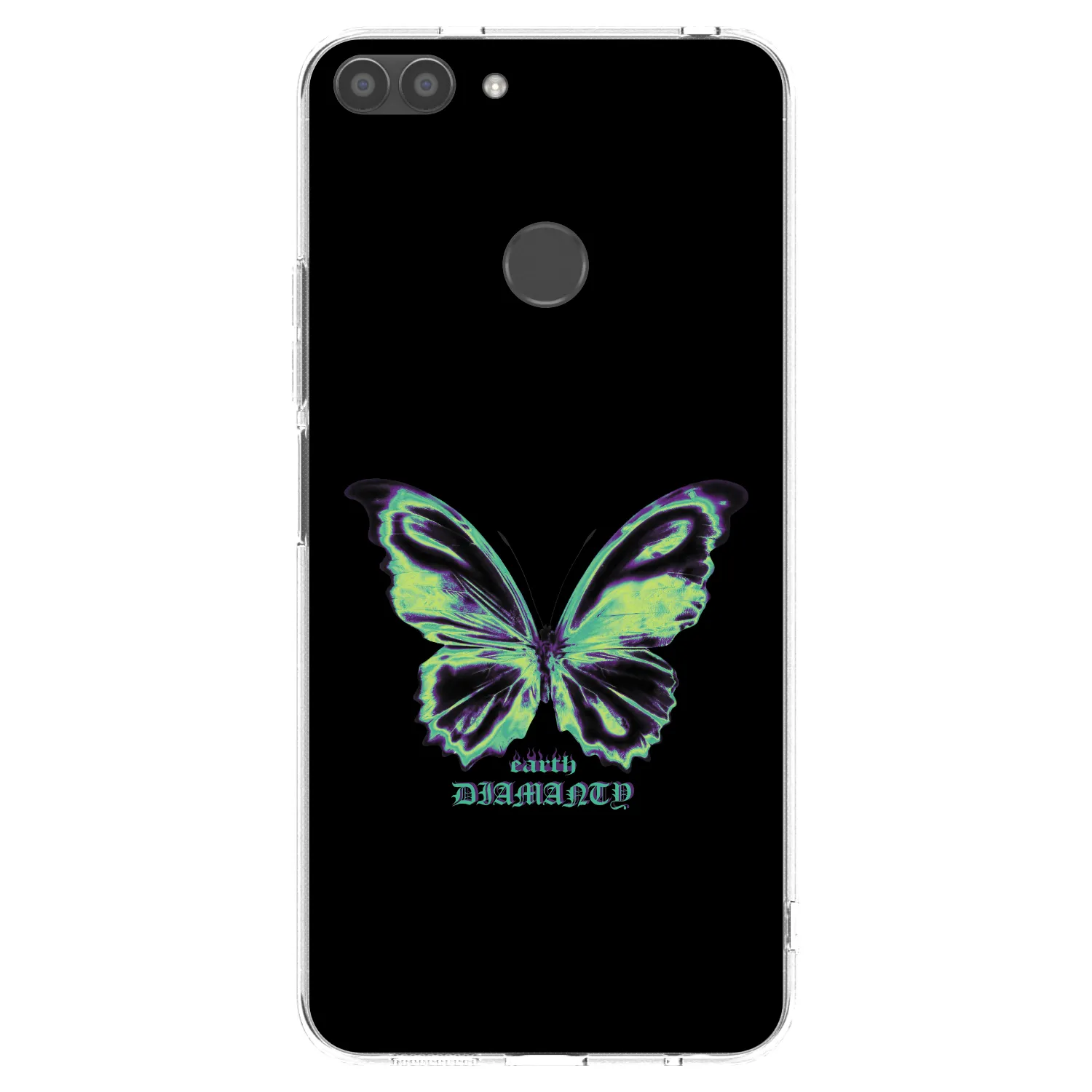 Picasee átlátszó szilikon tok az alábbi mobiltelefonokra Huawei P Smart - Diamanty Blue