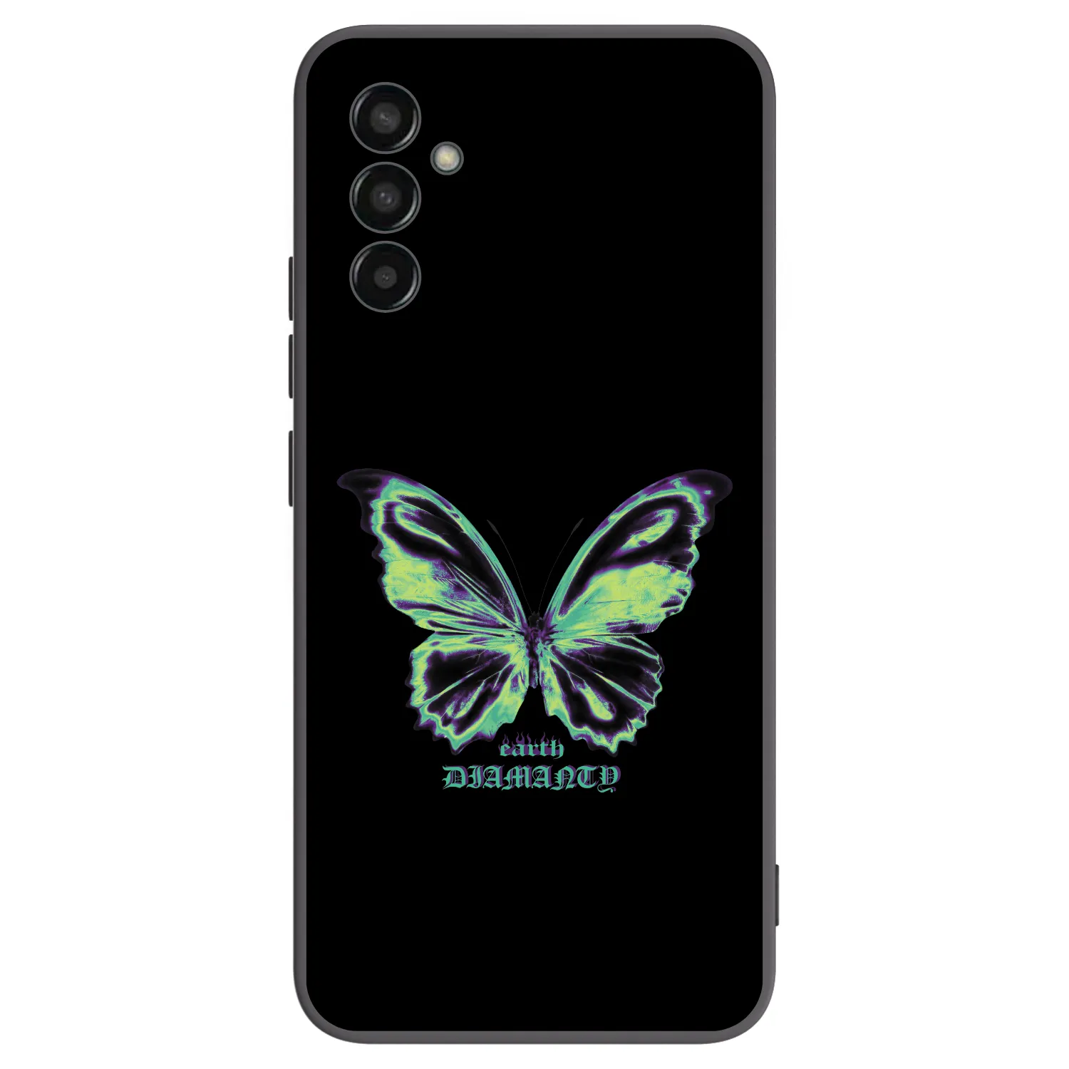 Picasee fekete szilikon tok az alábbi mobiltelefonokra Samsung Galaxy M13 M135F - Diamanty Blue