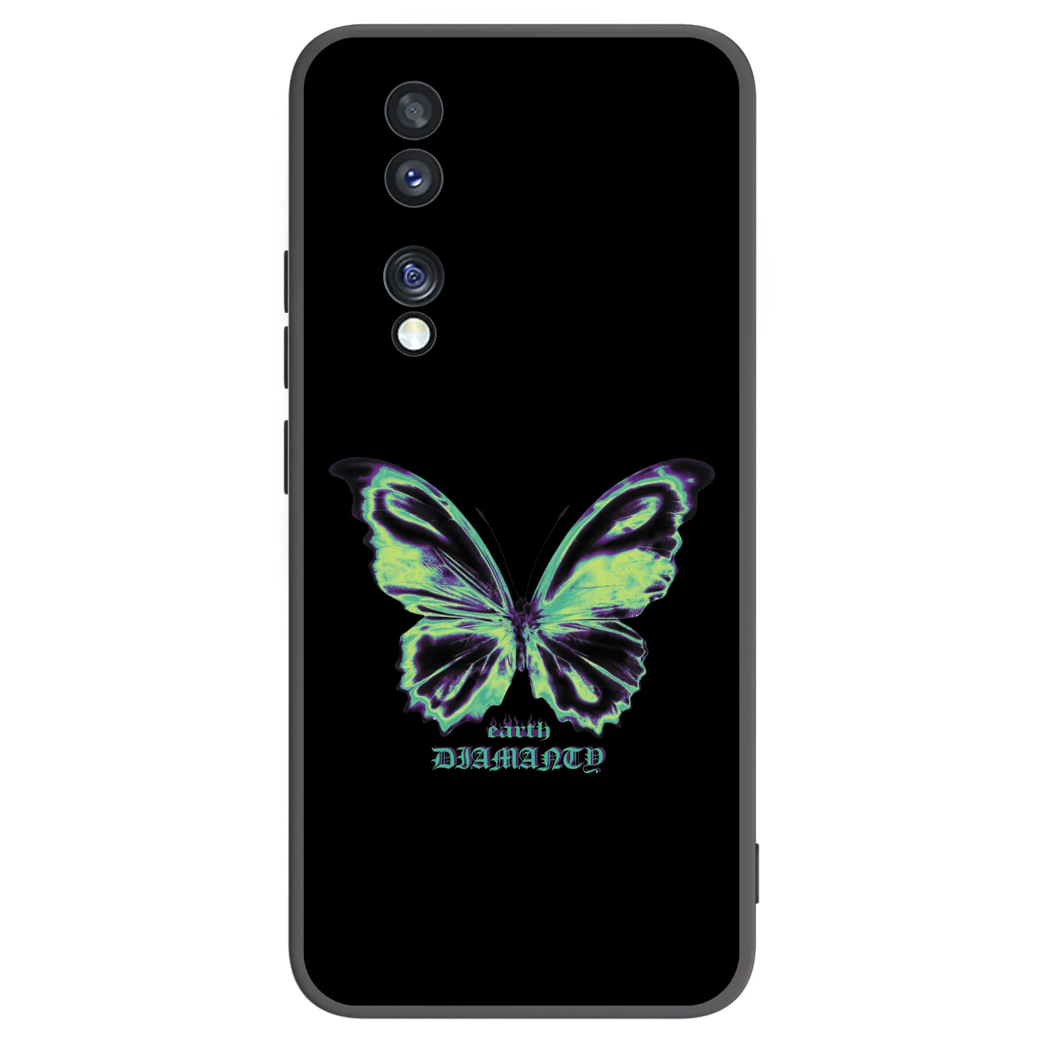 Picasee fekete szilikon tok az alábbi mobiltelefonokra Honor 70 - Diamanty Blue
