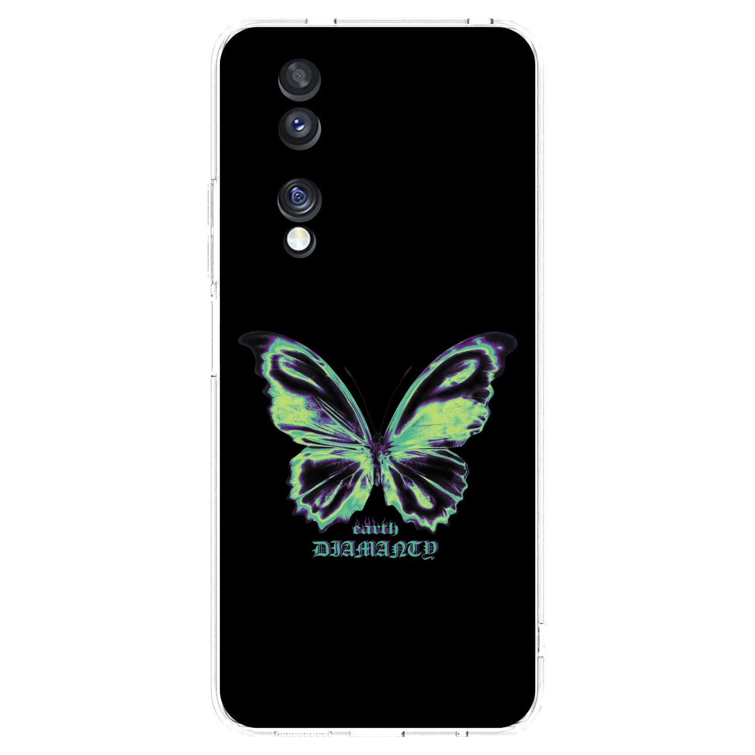 Picasee átlátszó szilikon tok az alábbi mobiltelefonokra Honor 70 - Diamanty Blue