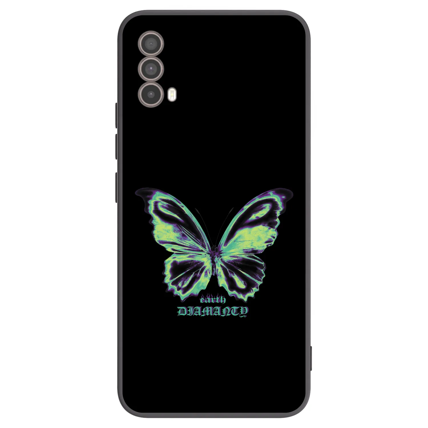 Picasee fekete szilikon tok az alábbi mobiltelefonokra Motorola Moto E40 - Diamanty Blue