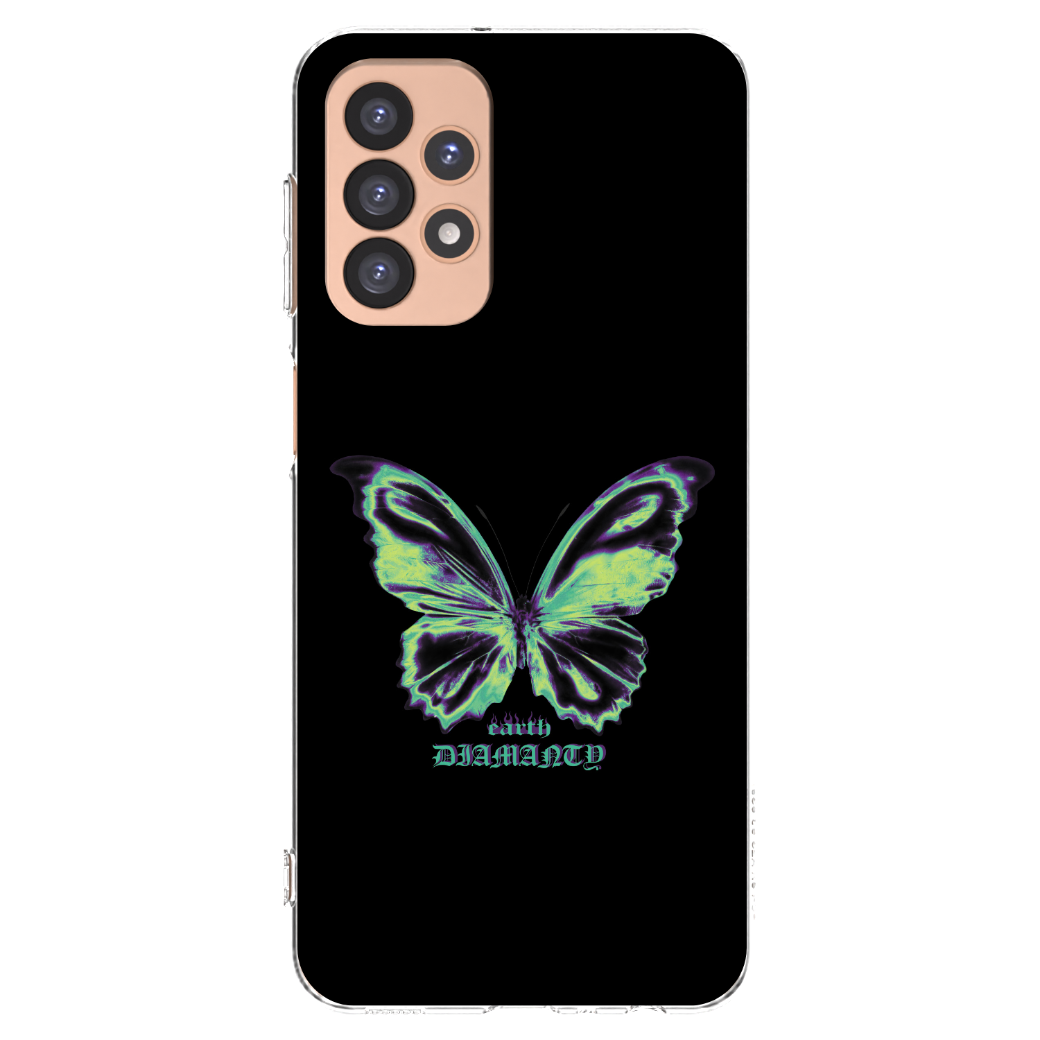 Picasee átlátszó szilikon tok az alábbi mobiltelefonokra Samsung Galaxy A23 A236B 5G - Diamanty Blue