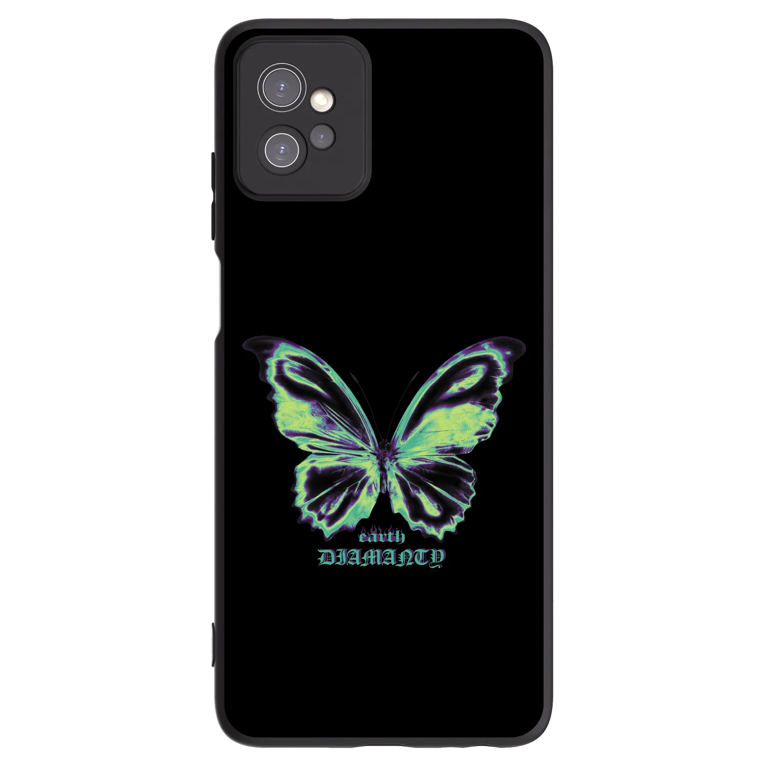 Picasee fekete szilikon tok az alábbi mobiltelefonokra Motorola Moto G32 - Diamanty Blue