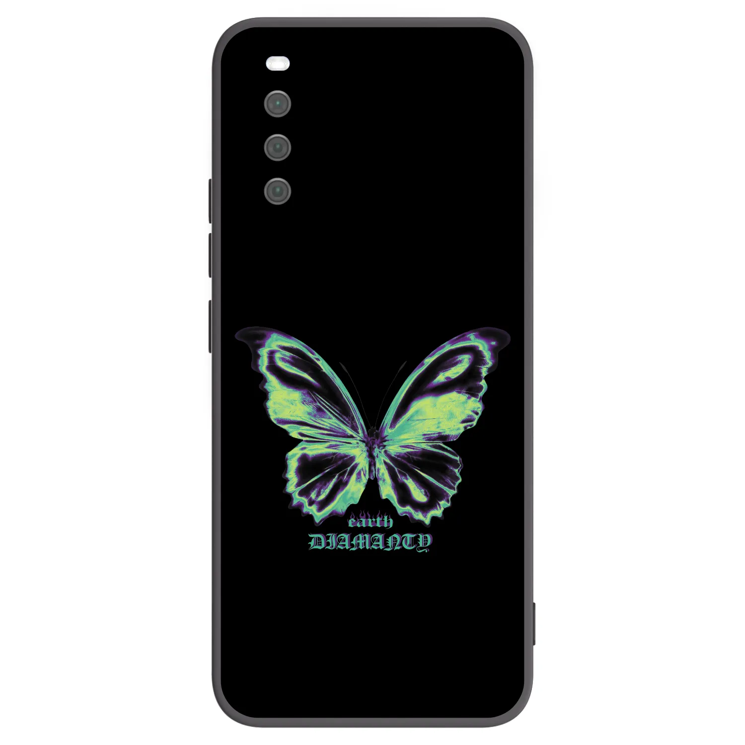 Picasee fekete szilikon tok az alábbi mobiltelefonokra Sony Xperia 10 III - Diamanty Blue
