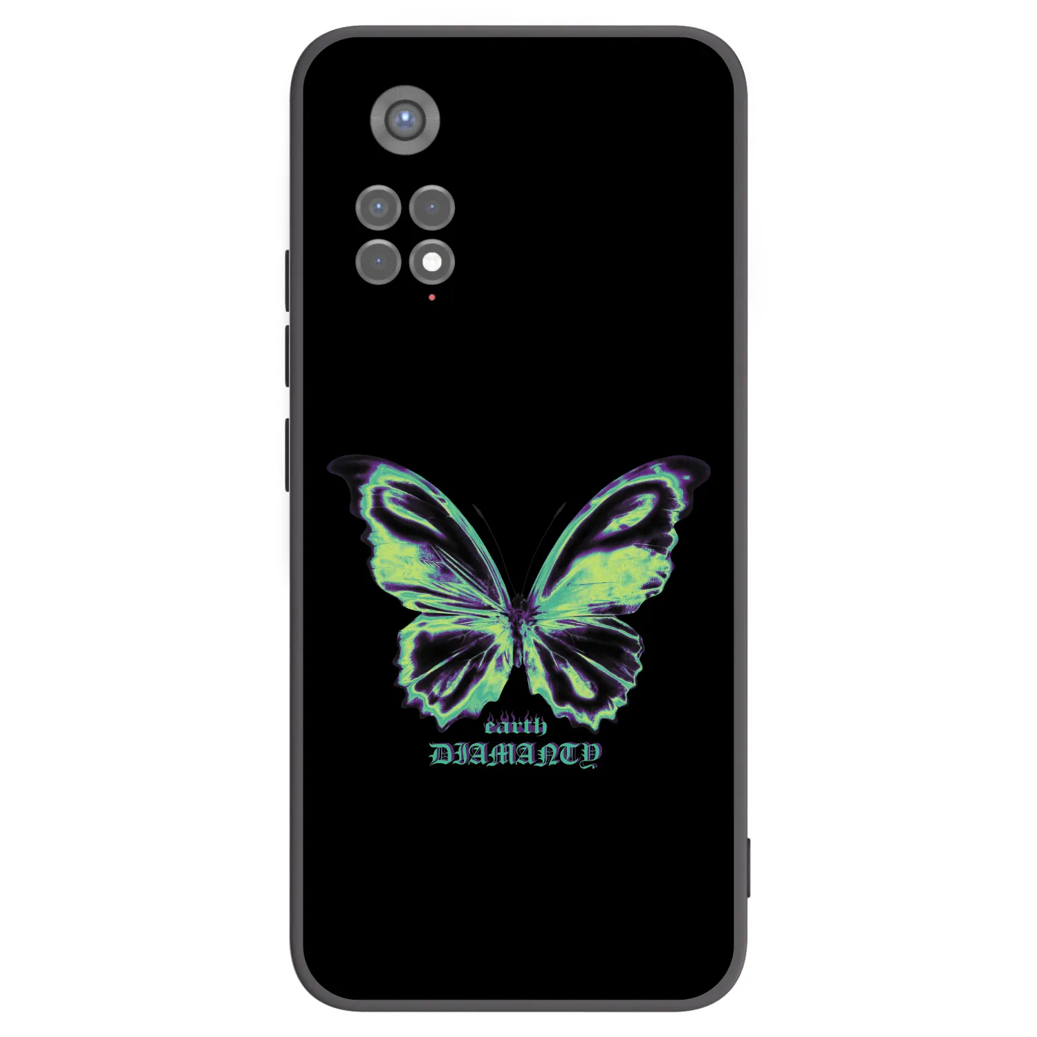 Picasee fekete szilikon tok az alábbi mobiltelefonokra Xiaomi Redmi Note 11S 5G - Diamanty Blue