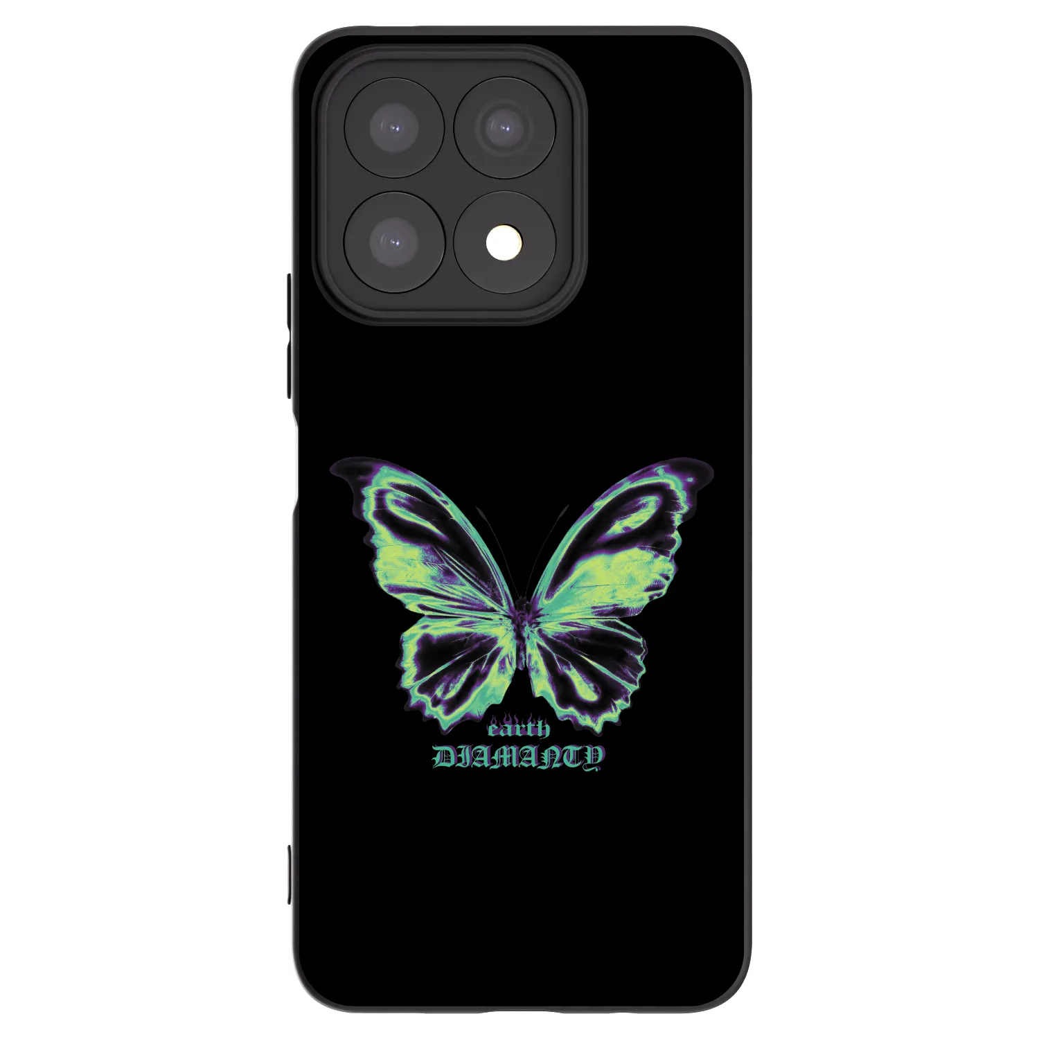 Picasee fekete szilikon tok az alábbi mobiltelefonokra Honor X8a - Diamanty Blue