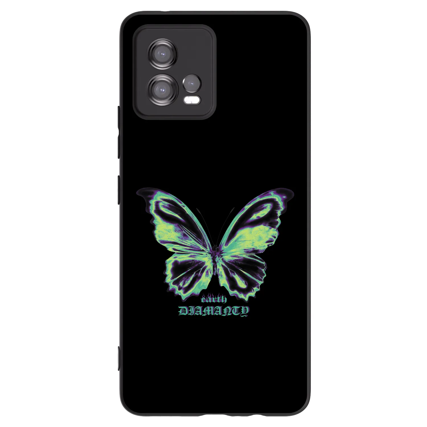 Picasee fekete szilikon tok az alábbi mobiltelefonokra Motorola Moto G72 - Diamanty Blue