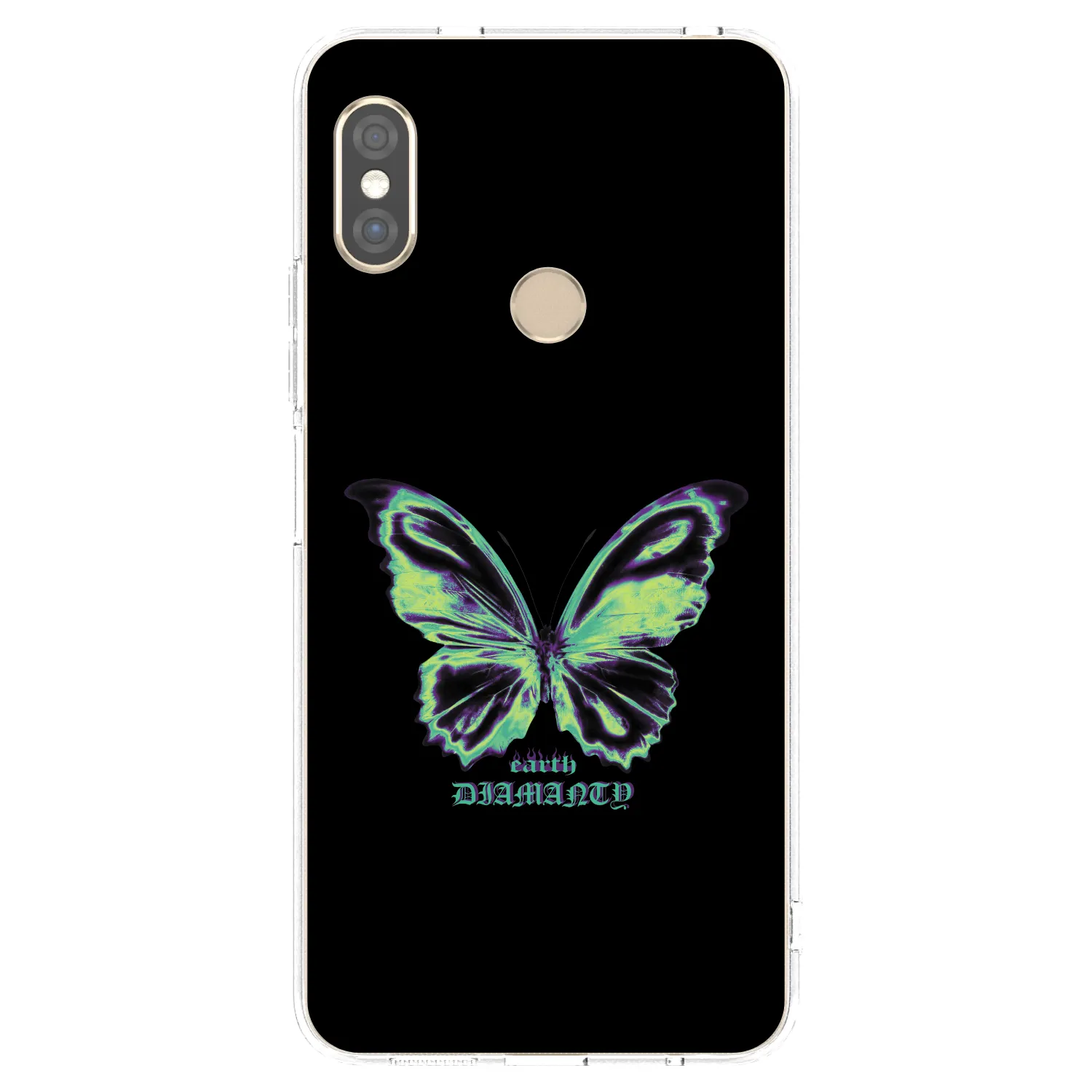 Picasee átlátszó szilikon tok az alábbi mobiltelefonokra Xiaomi Redmi Note 5 Global - Diamanty Blue