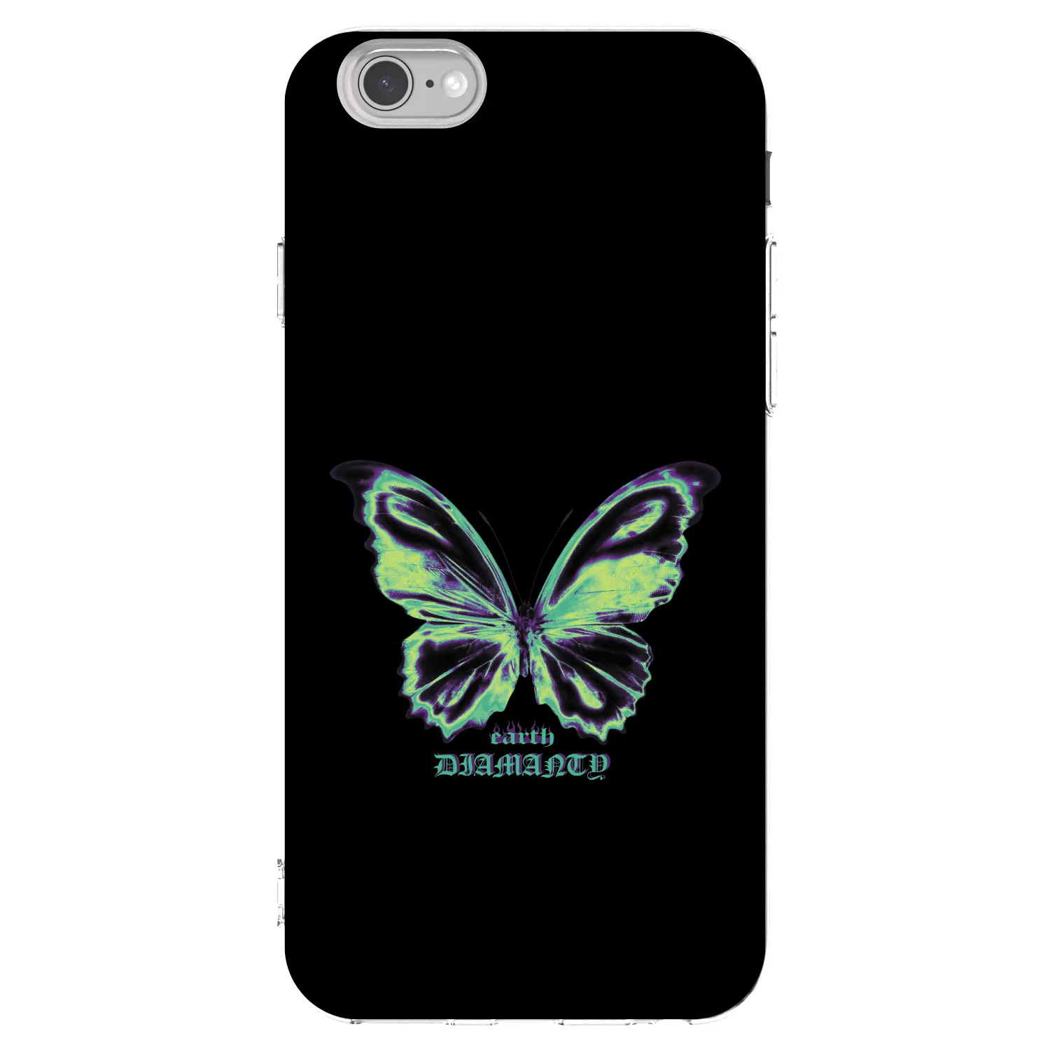 Picasee átlátszó szilikon tok az alábbi mobiltelefonokra Apple iPhone 6/6S - Diamanty Blue