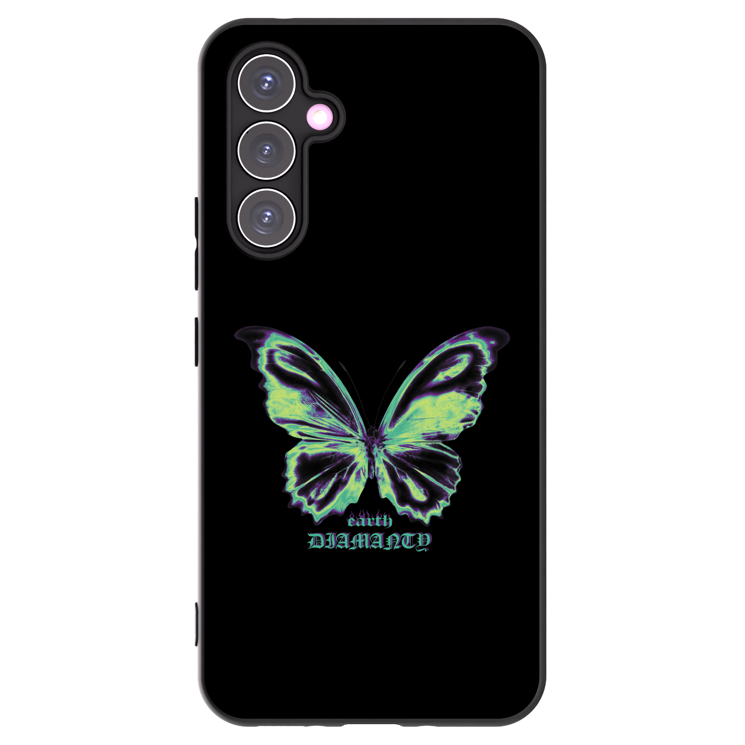 Picasee fekete szilikon tok az alábbi mobiltelefonokra Samsung Galaxy A54 5G A546B - Diamanty Blue