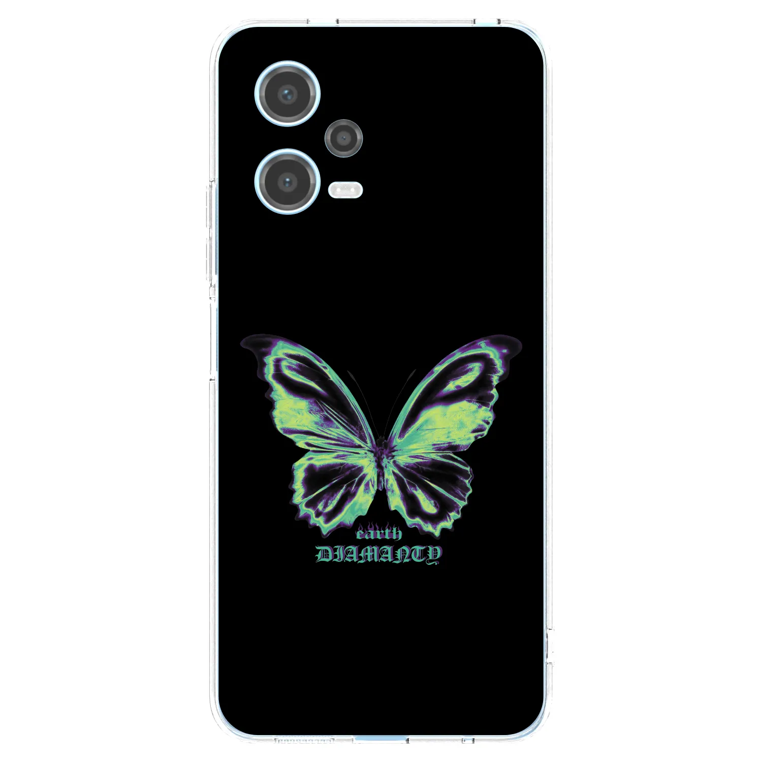 Picasee átlátszó szilikon tok az alábbi mobiltelefonokra Xiaomi Redmi Note 12 5G - Diamanty Blue