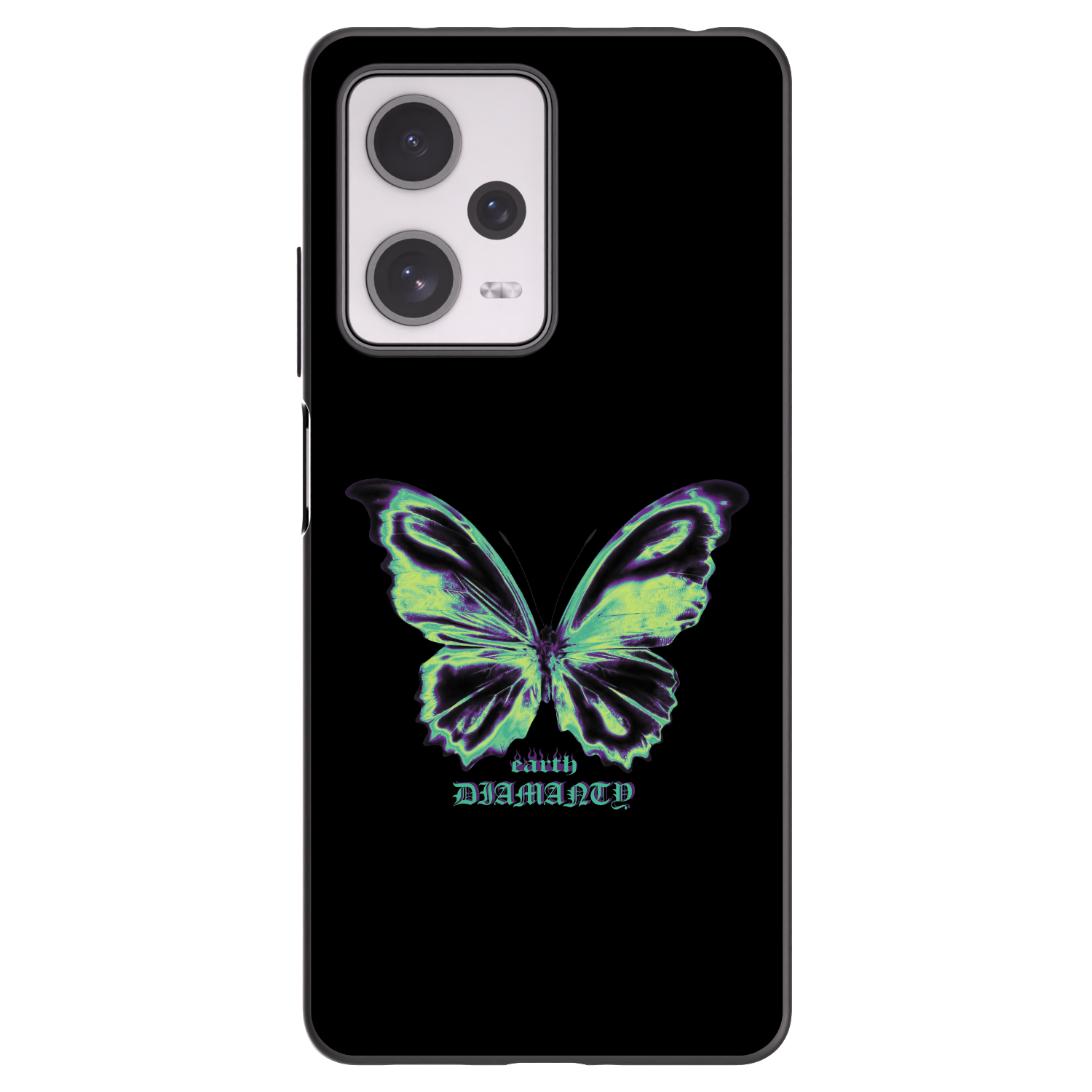 Picasee fekete szilikon tok az alábbi mobiltelefonokra Xiaomi Redmi Note 12 Pro+ 5G - Diamanty Blue