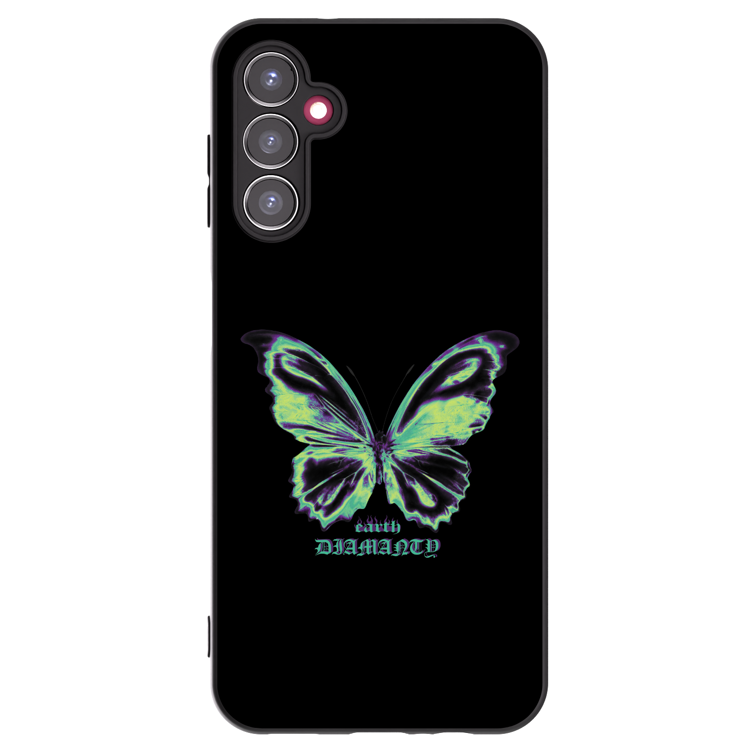 Picasee fekete szilikon tok az alábbi mobiltelefonokra Samsung Galaxy A14 4G A145R - Diamanty Blue