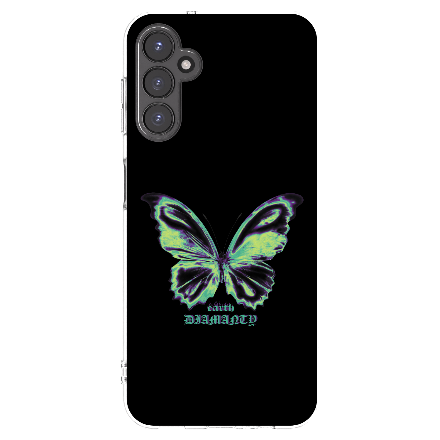 Picasee átlátszó szilikon tok az alábbi mobiltelefonokra Samsung Galaxy A14 4G A145R - Diamanty Blue
