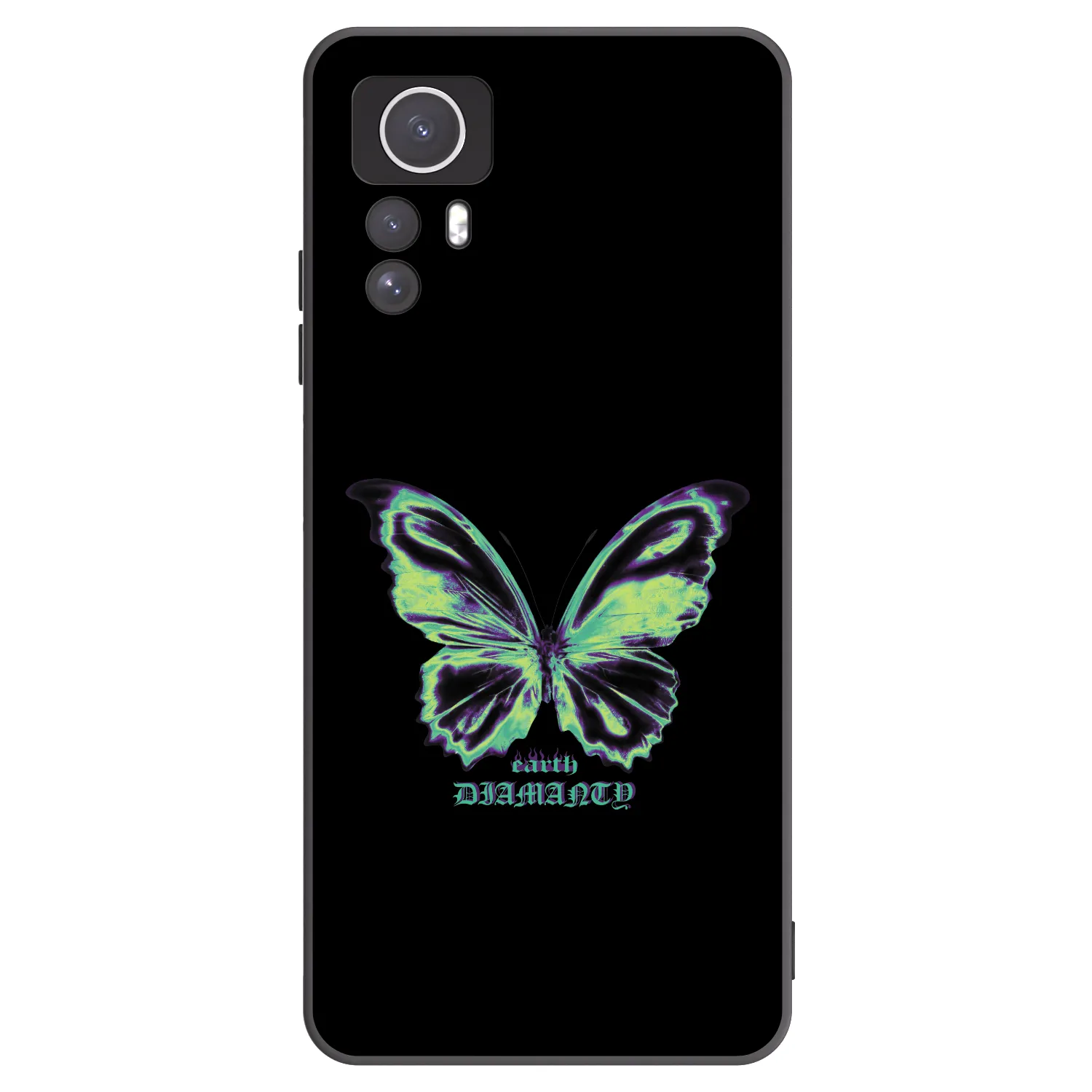 Picasee fekete szilikon tok az alábbi mobiltelefonokra Xiaomi Redmi Note 12S - Diamanty Blue