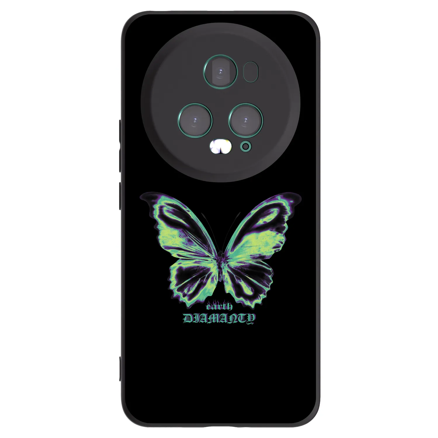 Picasee fekete szilikon tok az alábbi mobiltelefonokra Honor Magic5 Pro - Diamanty Blue