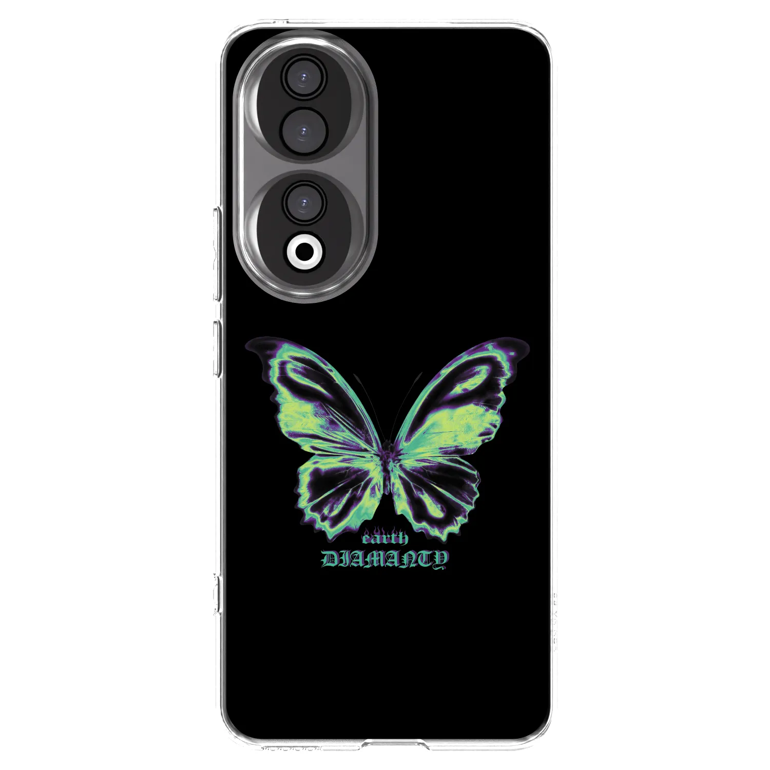 Picasee átlátszó szilikon tok az alábbi mobiltelefonokra Honor 90 5G - Diamanty Blue