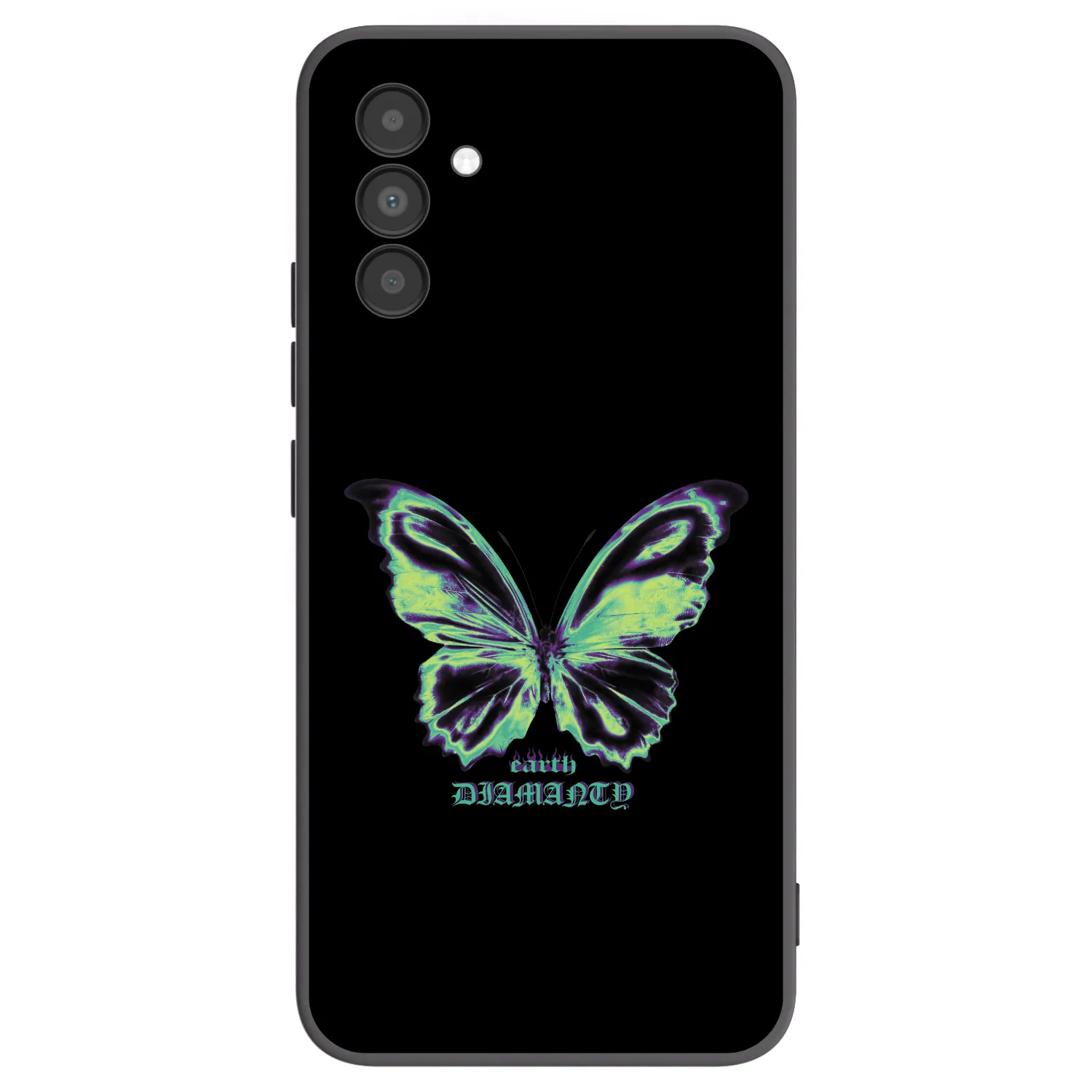 Picasee fekete szilikon tok az alábbi mobiltelefonokra Samsung Galaxy A04s A047F - Diamanty Blue