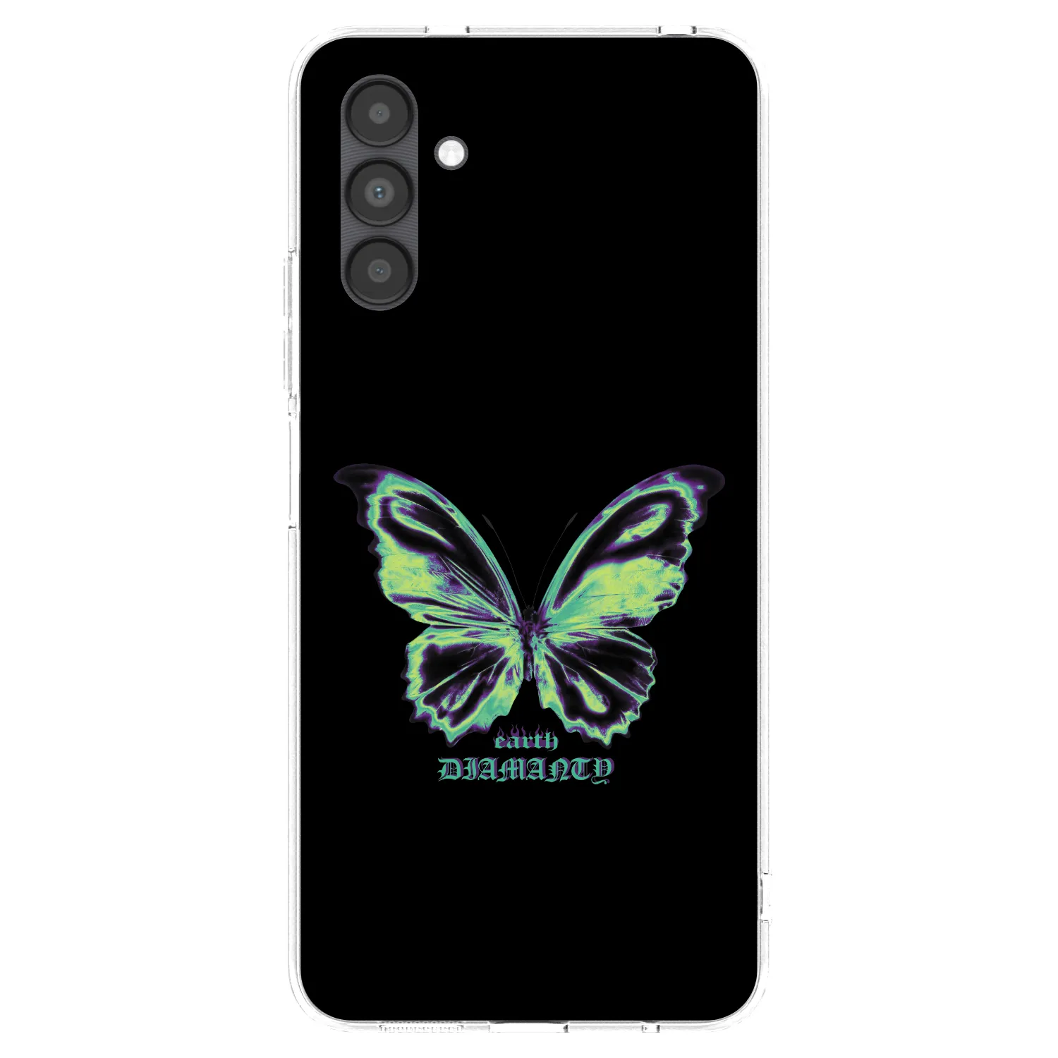 Picasee átlátszó szilikon tok az alábbi mobiltelefonokra Samsung Galaxy A04s A047F - Diamanty Blue