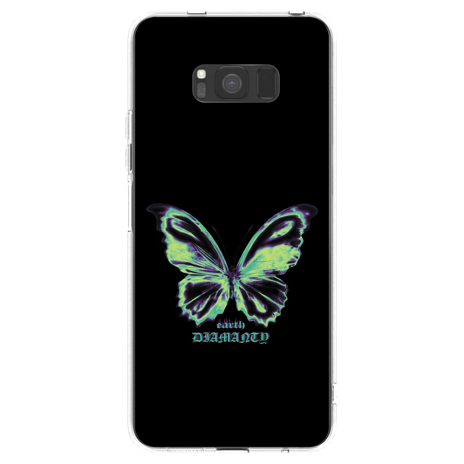 Picasee átlátszó szilikon tok az alábbi mobiltelefonokra Samsung Galaxy S8 G950F - Diamanty Blue