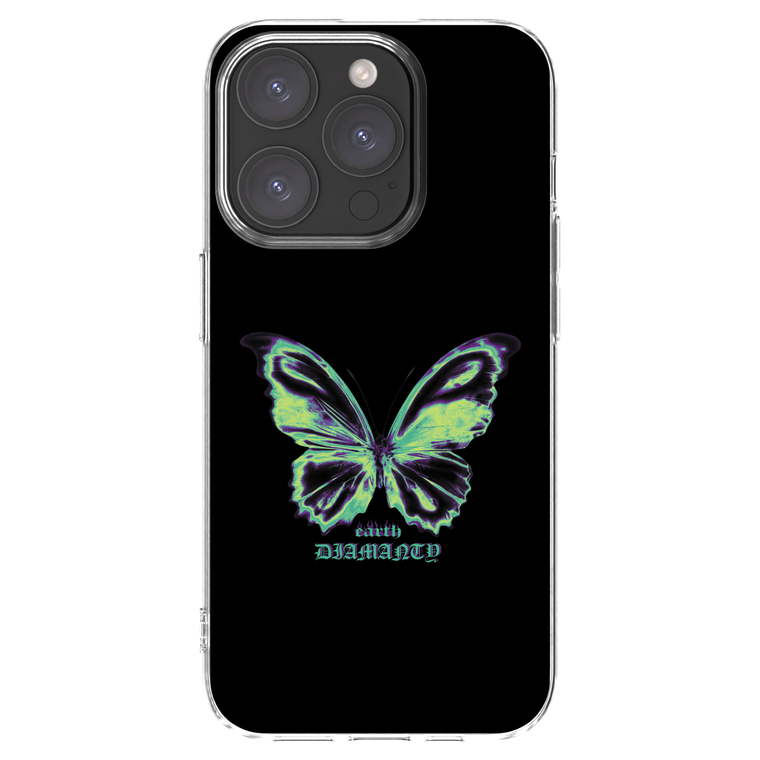 Picasee átlátszó szilikon tok az alábbi mobiltelefonokra Apple iPhone 15 Pro - Diamanty Blue