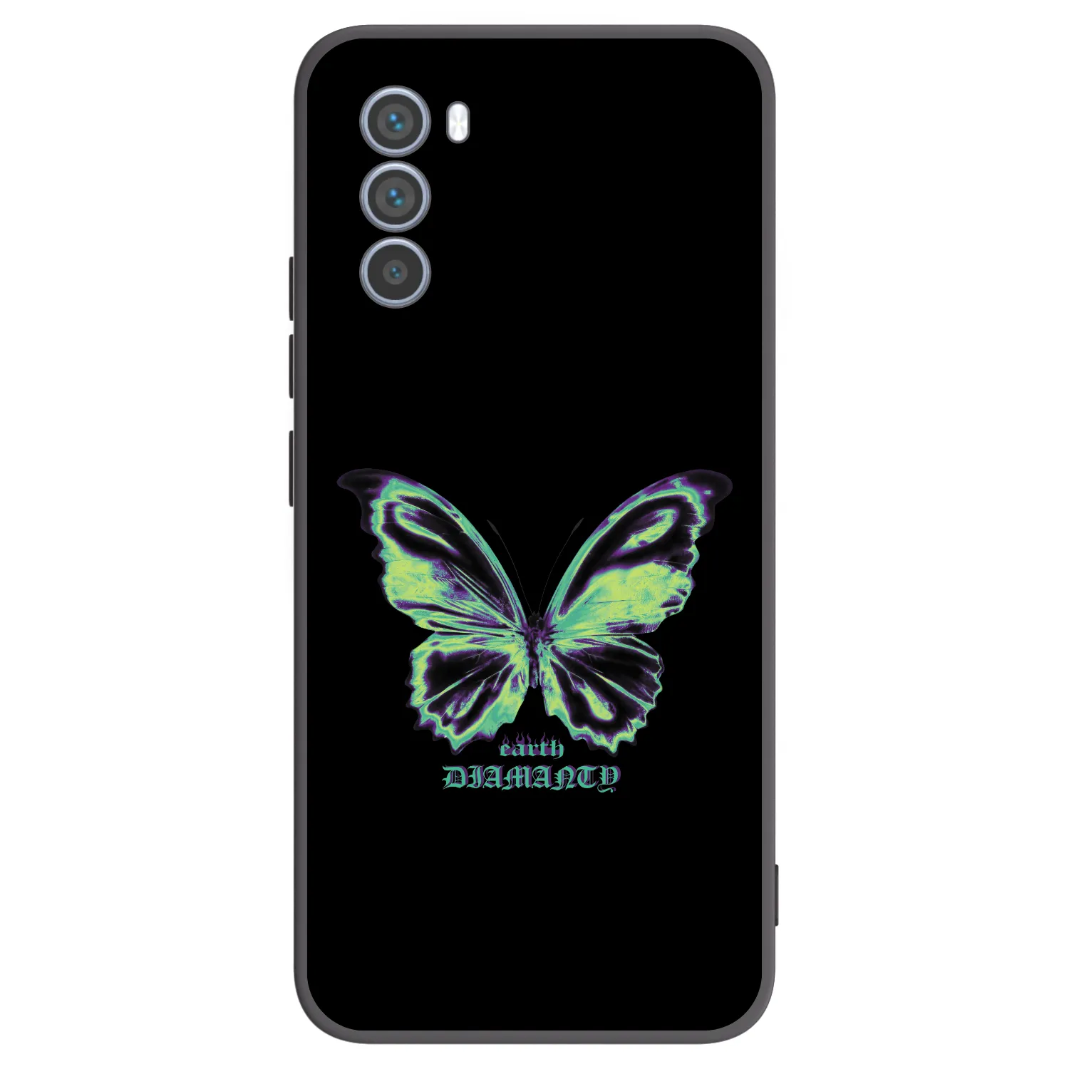 Picasee fekete szilikon tok az alábbi mobiltelefonokra Motorola Moto G62 - Diamanty Blue