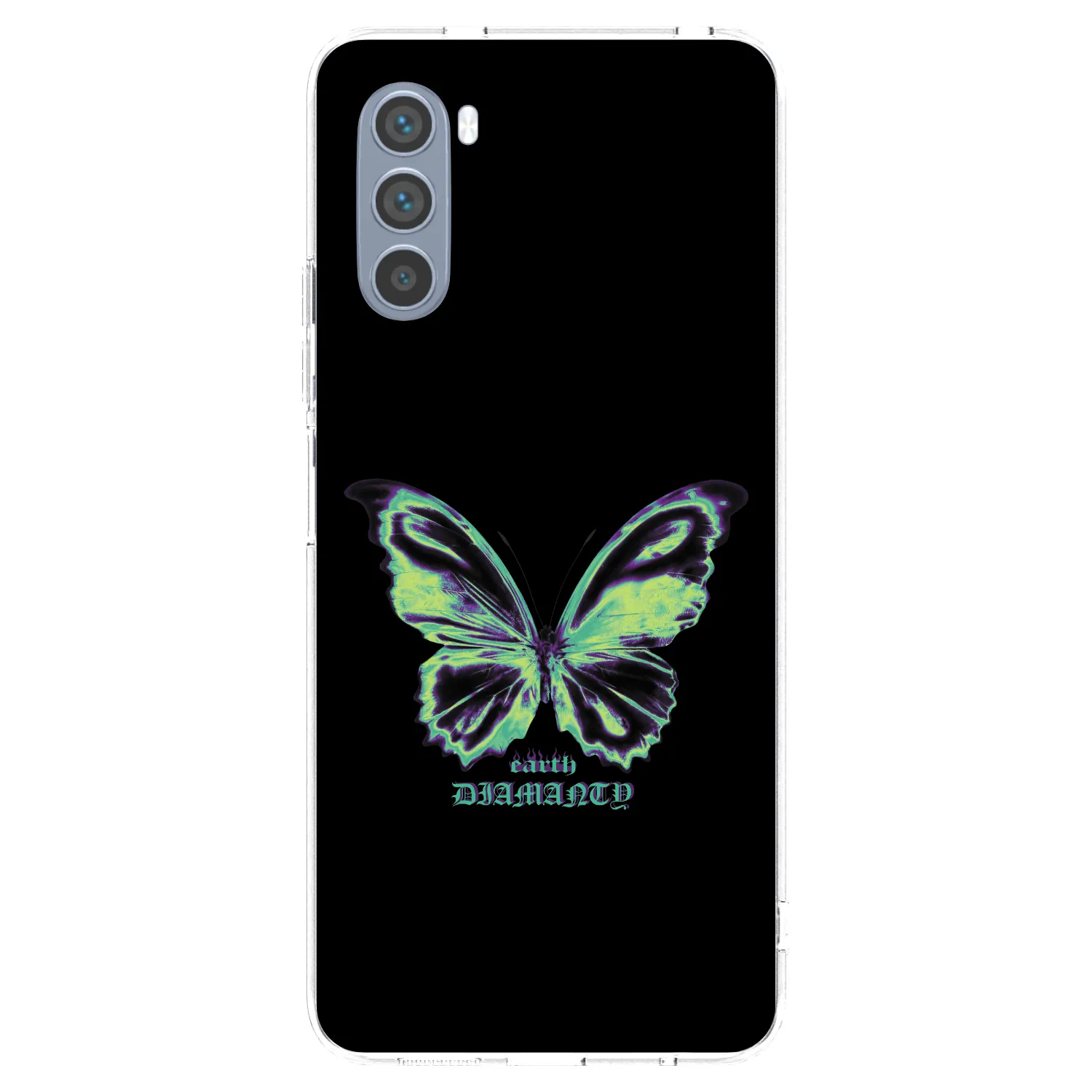 Picasee átlátszó szilikon tok az alábbi mobiltelefonokra Motorola Moto G62 - Diamanty Blue