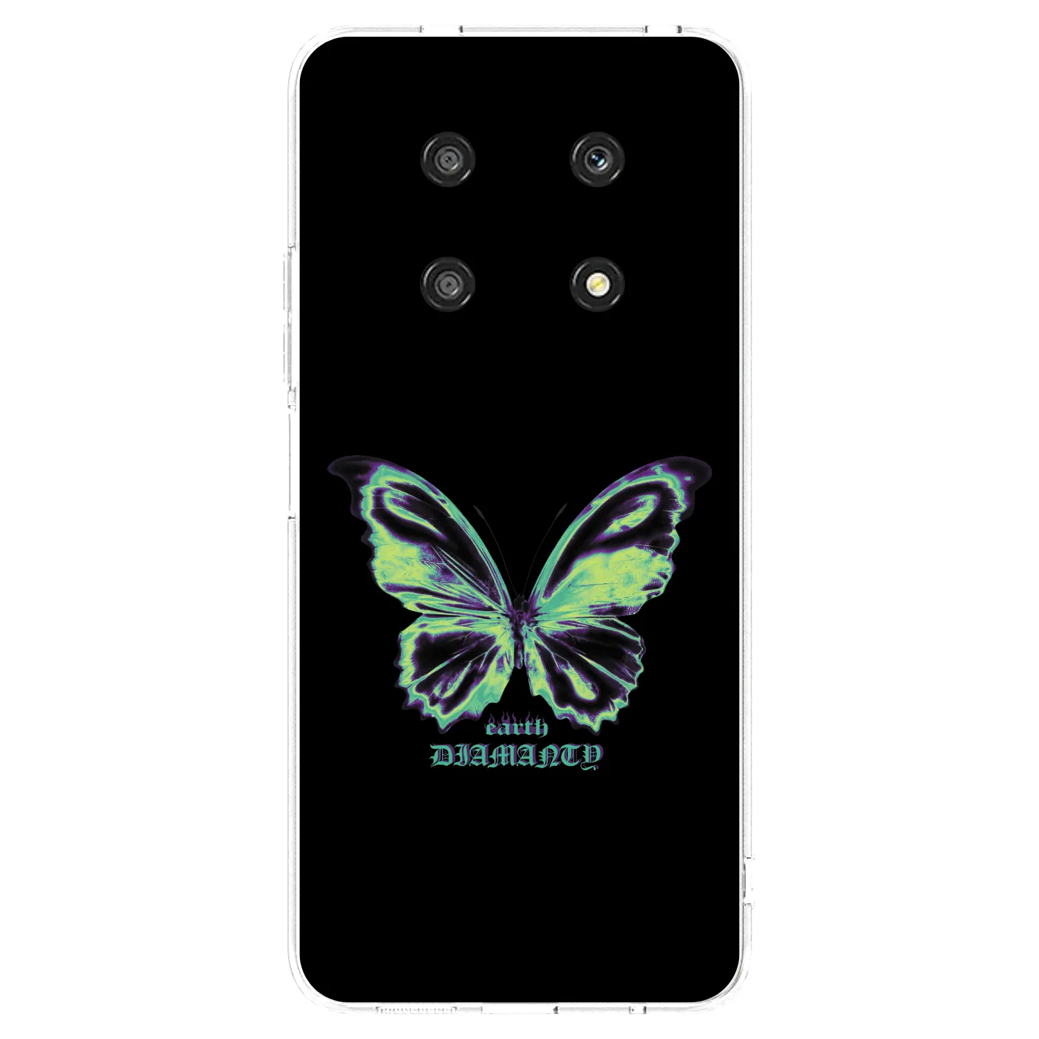 Picasee átlátszó szilikon tok az alábbi mobiltelefonokra Honor Magic4 Lite 5G - Diamanty Blue
