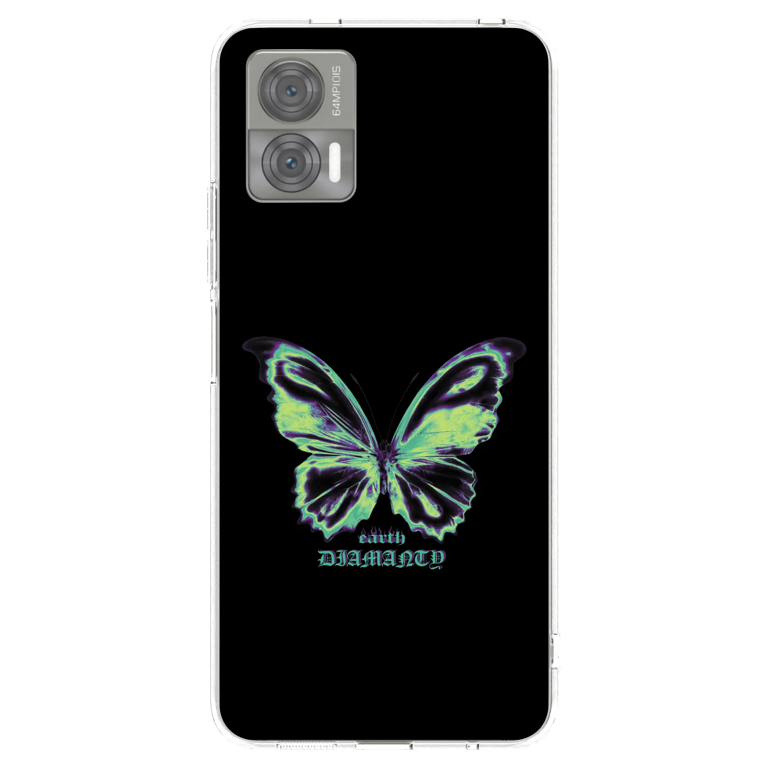 Picasee átlátszó szilikon tok az alábbi mobiltelefonokra Motorola Edge 30 Neo - Diamanty Blue