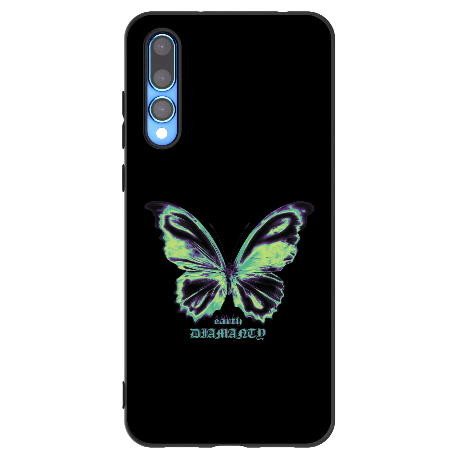 Picasee fekete szilikon tok az alábbi mobiltelefonokra Huawei P20 Pro - Diamanty Blue