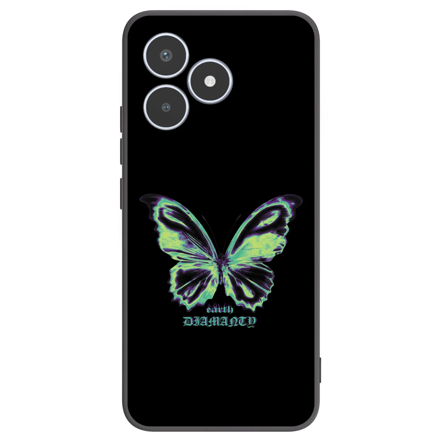 Picasee fekete szilikon tok az alábbi mobiltelefonokra Realme C53 - Diamanty Blue