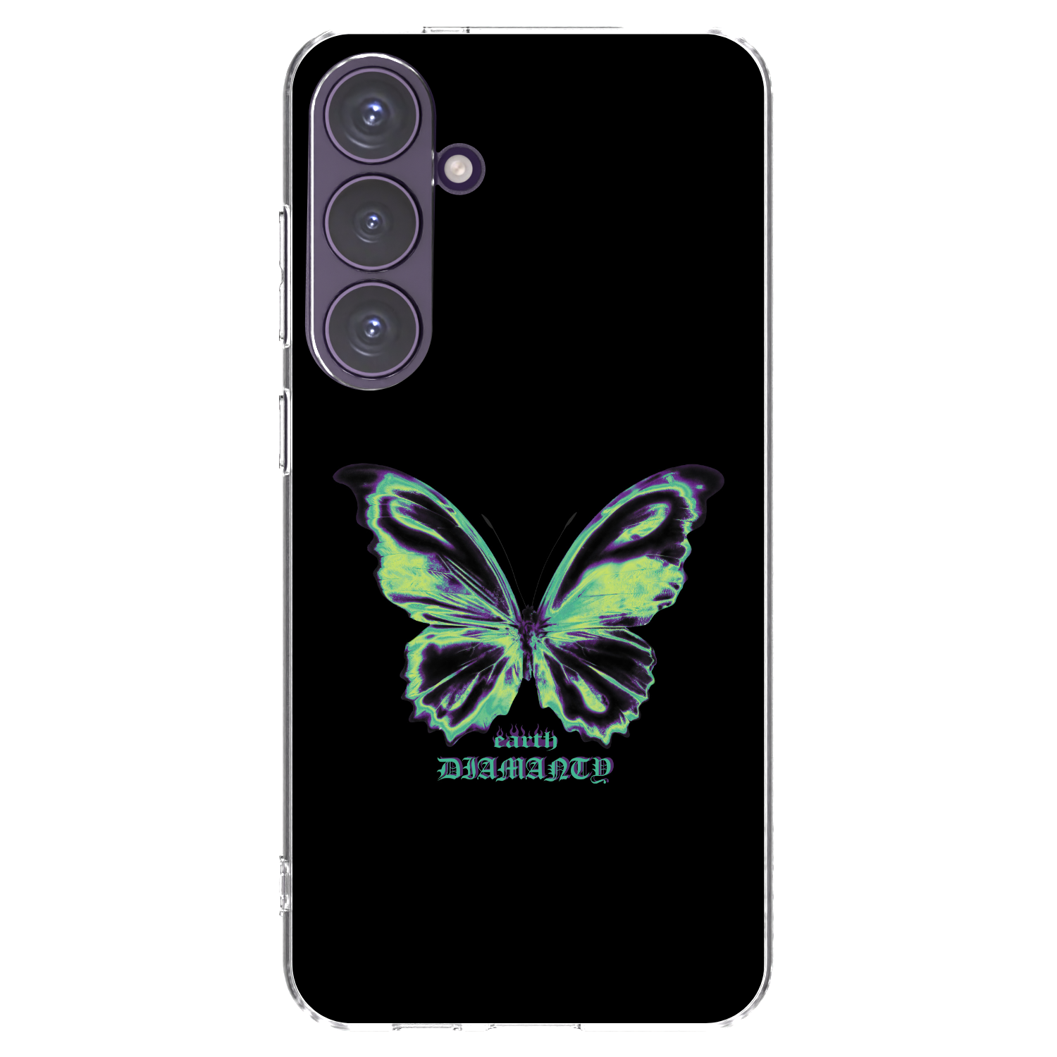 Picasee átlátszó szilikon tok az alábbi mobiltelefonokra Samsung Galaxy S24+ S926B 5G - Diamanty Blue