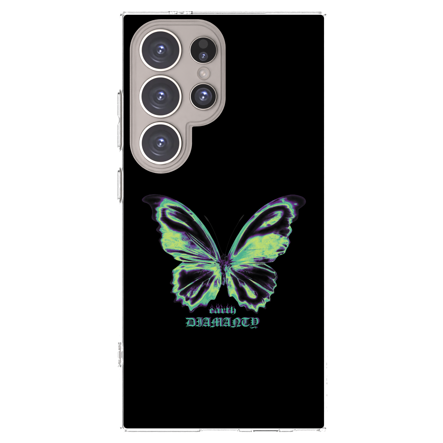 Picasee átlátszó szilikon tok az alábbi mobiltelefonokra Samsung Galaxy S24 Ultra S928B 5G - Diamanty Blue