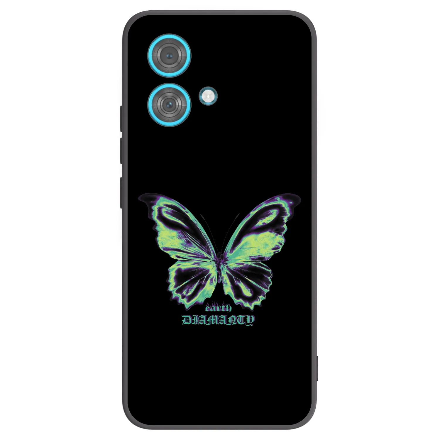Picasee fekete szilikon tok az alábbi mobiltelefonokra Motorola Edge 40 Neo - Diamanty Blue