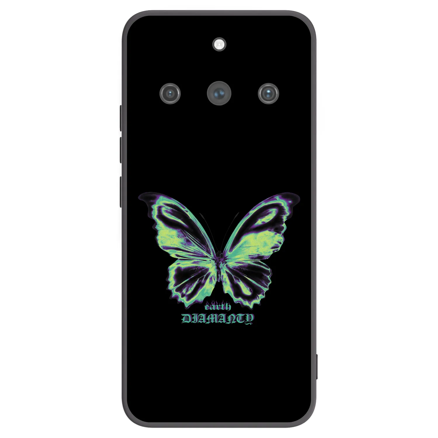 Picasee fekete szilikon tok az alábbi mobiltelefonokra Realme 11 Pro+ - Diamanty Blue