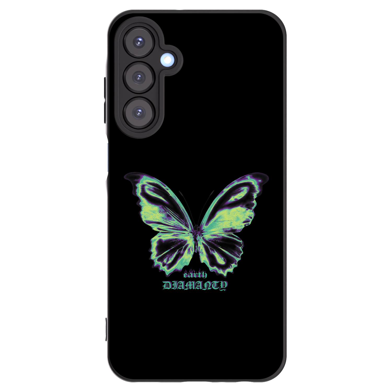 Picasee fekete szilikon tok az alábbi mobiltelefonokra Samsung Galaxy A25 A256B 5G - Diamanty Blue