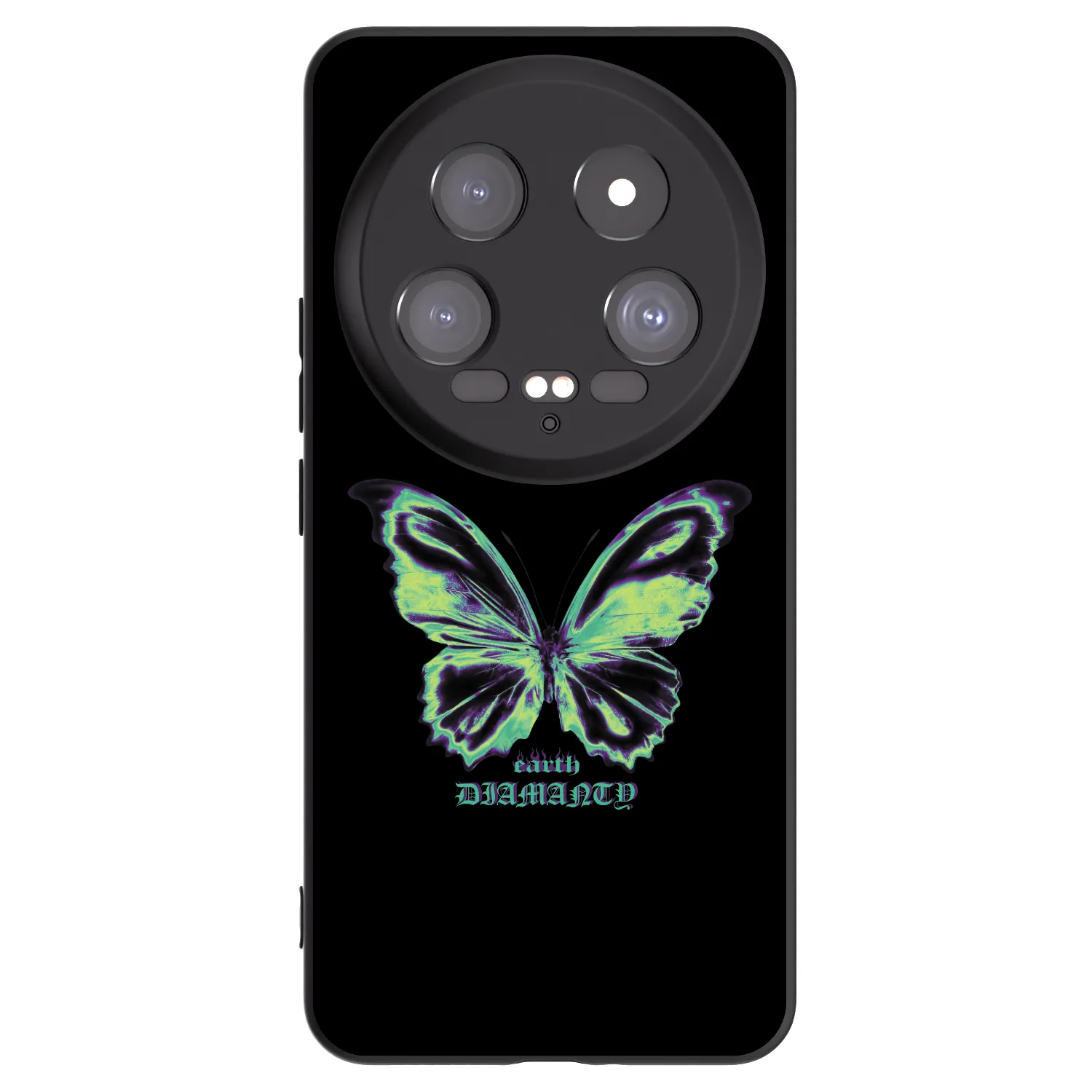 Picasee fekete szilikon tok az alábbi mobiltelefonokra Xiaomi 14 Ultra - Diamanty Blue