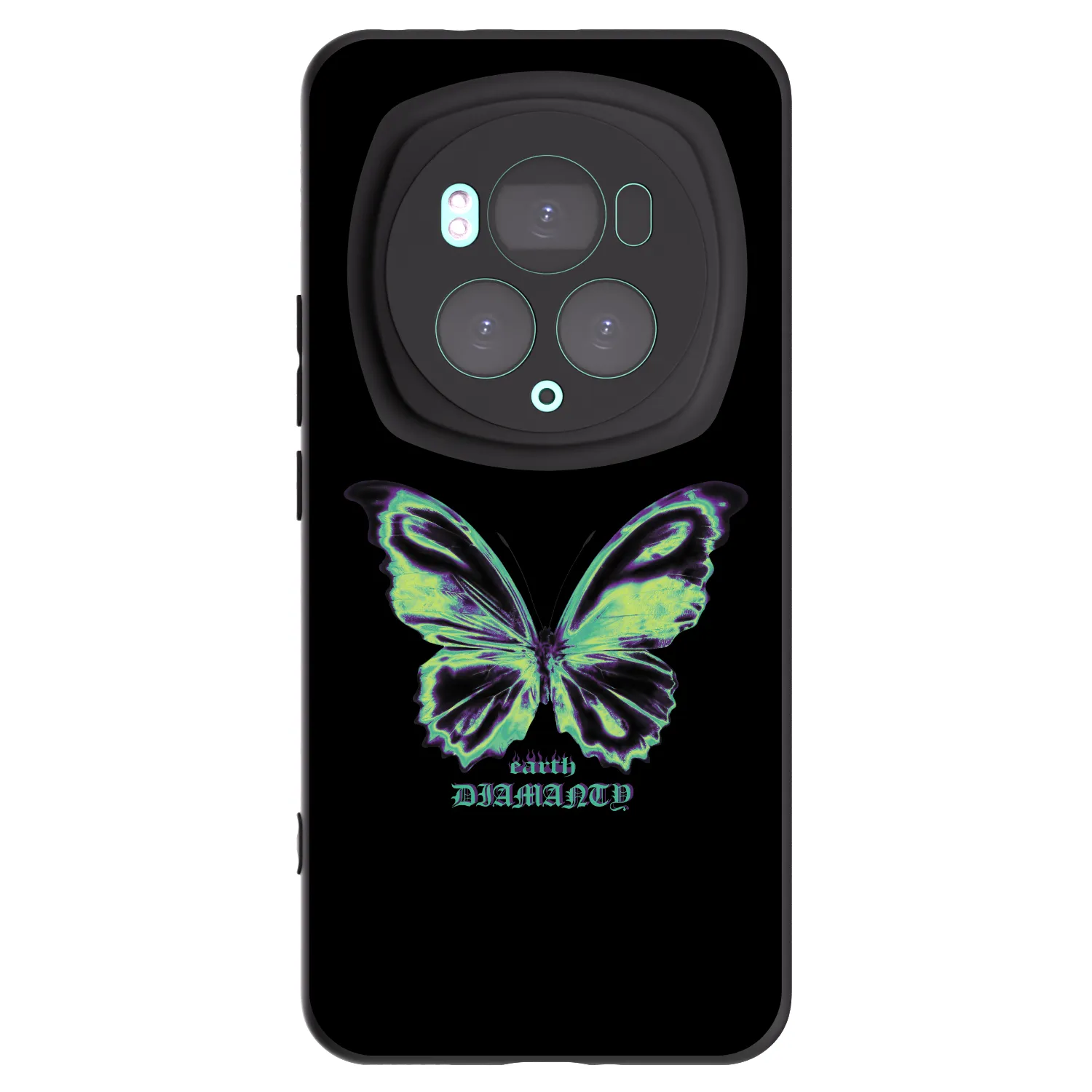 Picasee fekete szilikon tok az alábbi mobiltelefonokra Honor Magic6 Pro - Diamanty Blue