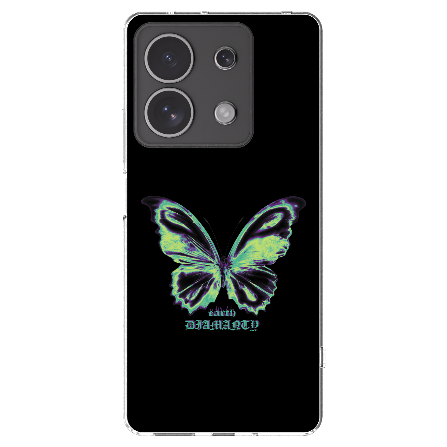 Picasee átlátszó szilikon tok az alábbi mobiltelefonokra Xiaomi Redmi Note 13 4G - Diamanty Blue