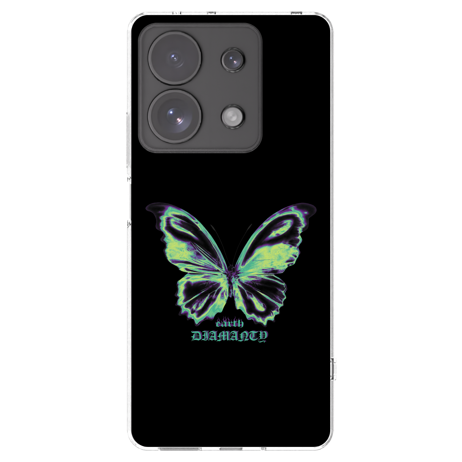 Picasee átlátszó szilikon tok az alábbi mobiltelefonokra Xiaomi Redmi Note 13 Pro 4G - Diamanty Blue