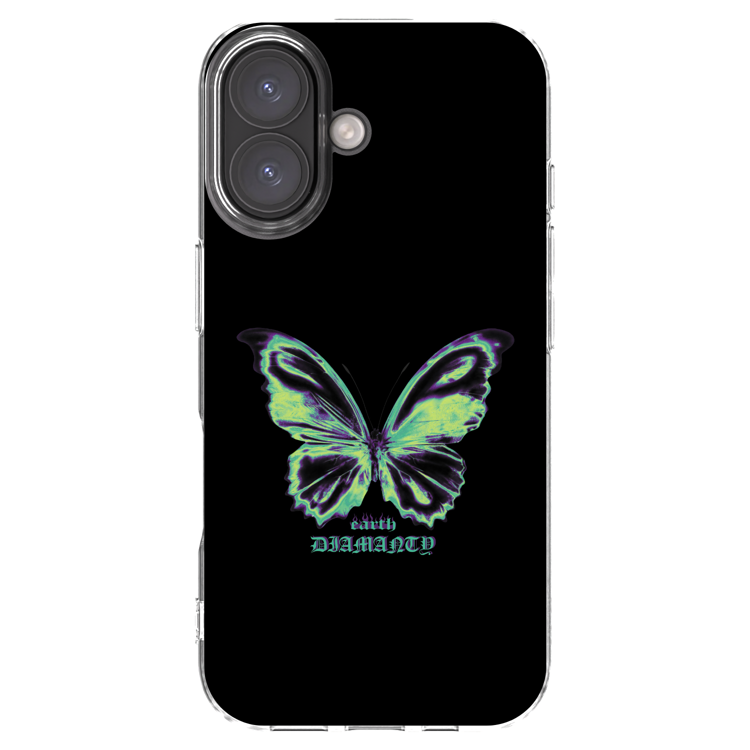 Picasee átlátszó szilikon tok az alábbi mobiltelefonokra Apple iPhone 16 - Diamanty Blue