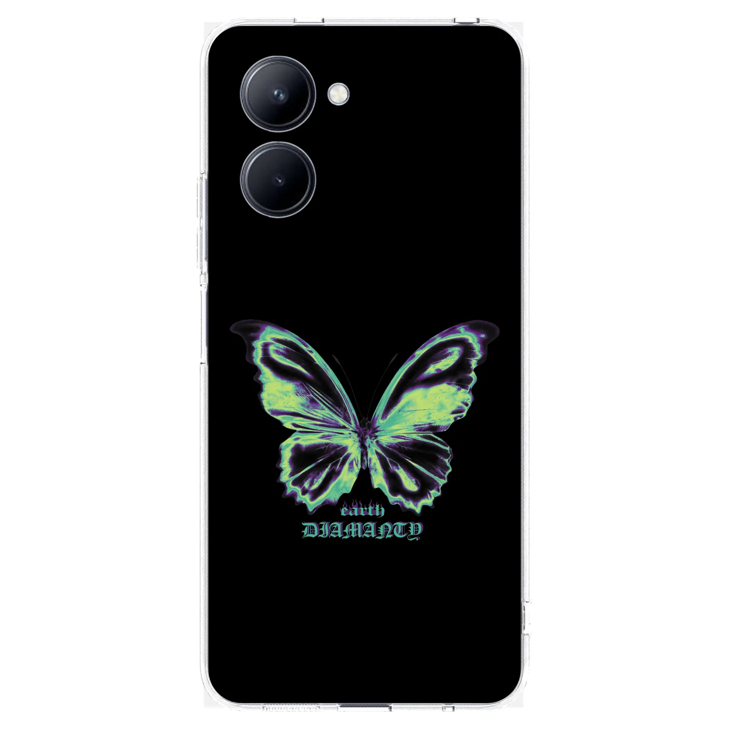 Picasee átlátszó szilikon tok az alábbi mobiltelefonokra Realme C33 (2023) - Diamanty Blue