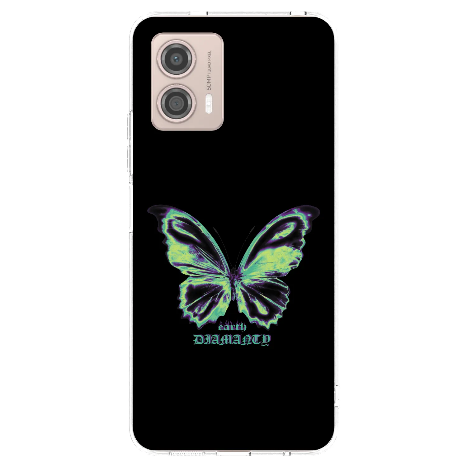 Picasee átlátszó szilikon tok az alábbi mobiltelefonokra Motorola Moto G53 5G - Diamanty Blue